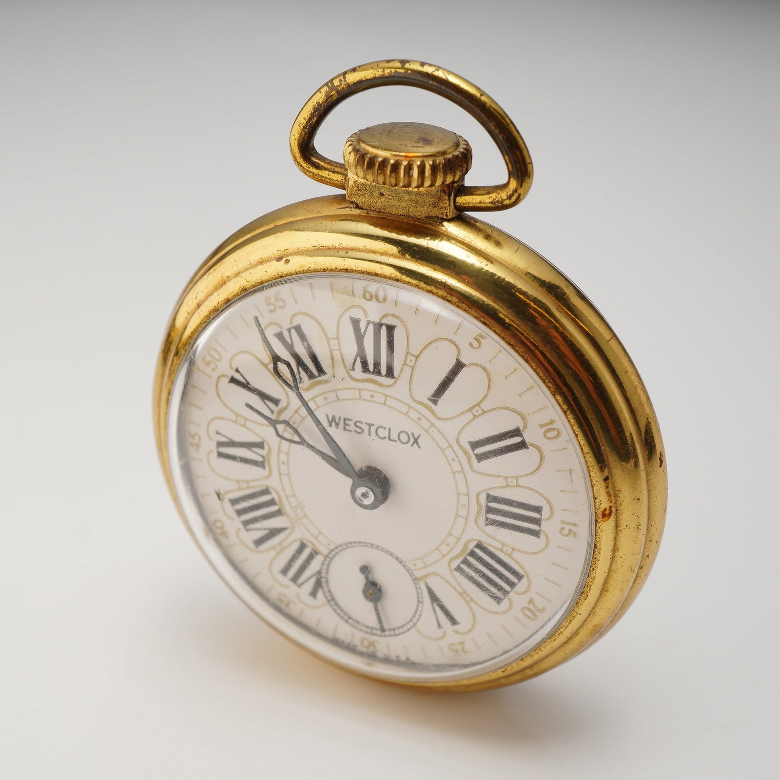 Westclox The Conductor Gold-Tone Pocket Watch (1 of 3)