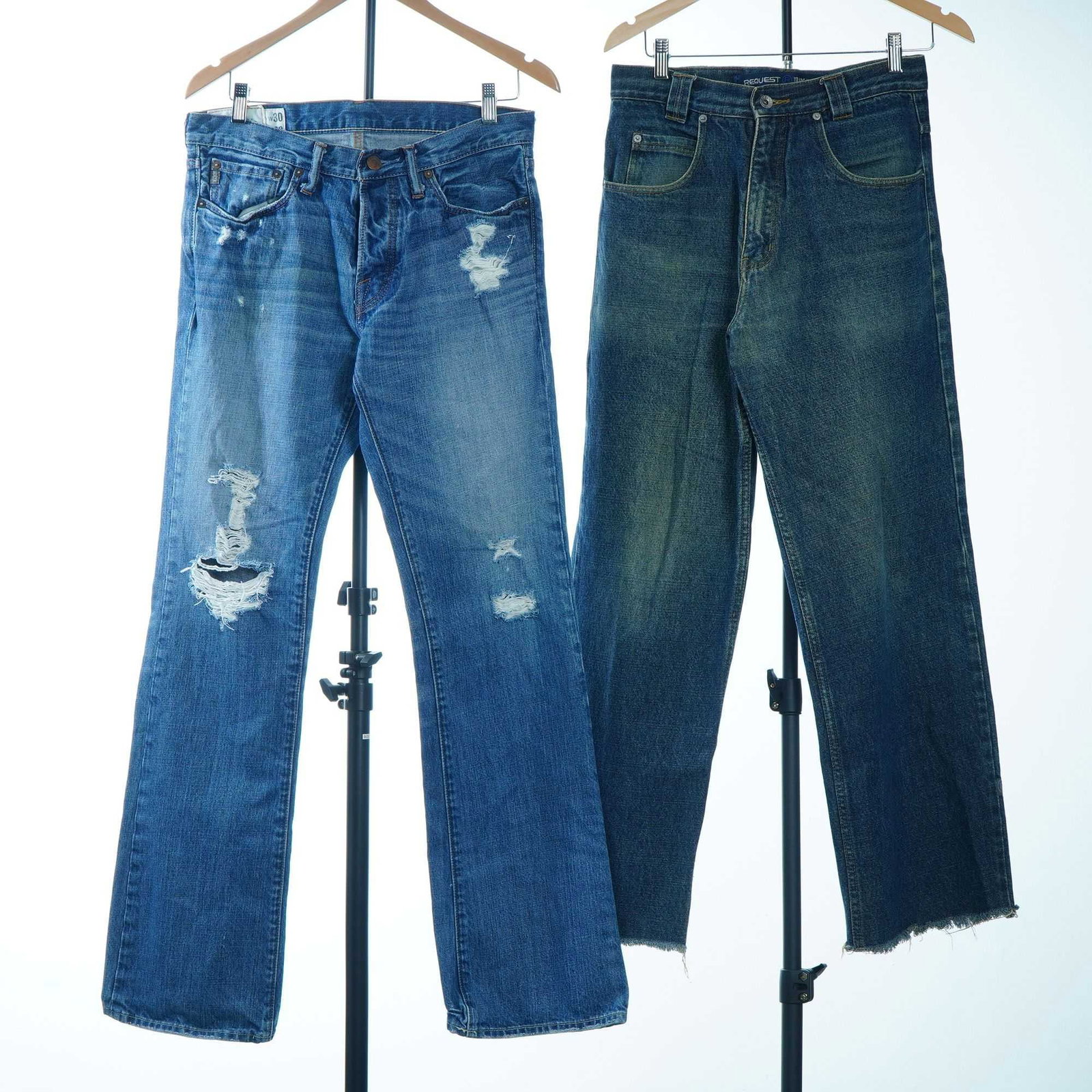 2 Pairs of Men's Denim Jeans by Abercrombie and Fitch and Request (1 of 3)