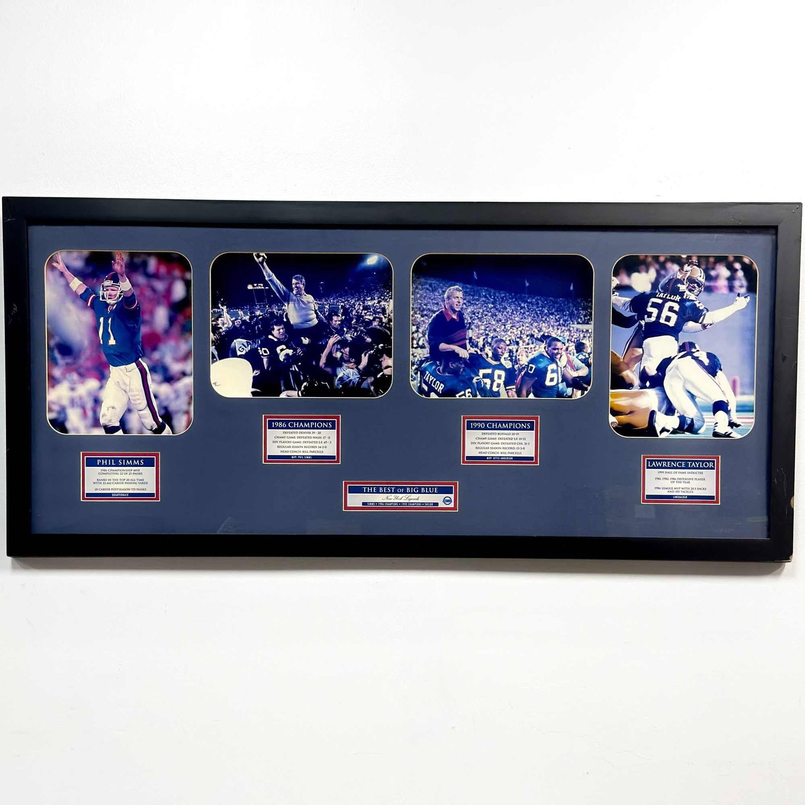 Steiner Sports New York Giants The Best of Big Blue Framed Commemorative Collage Featuring Phil (1 of 3)