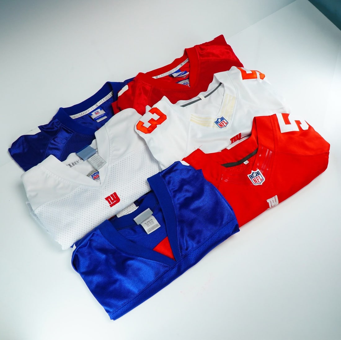 6pc New York Giants Reebok and Nike NFL Football Jerseys Sizes (1 of 5)