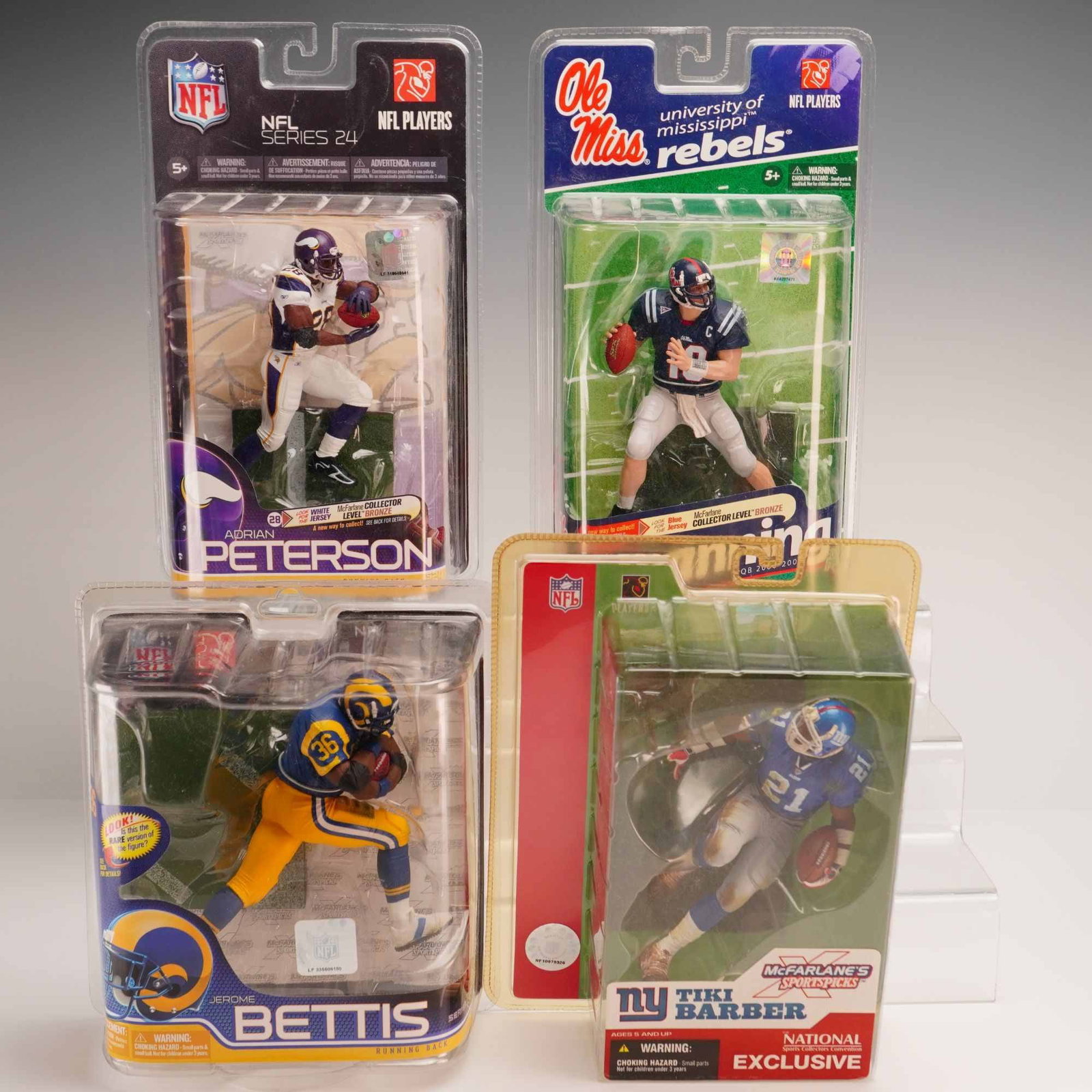 4pc Collection of McFarlane Toys NFL and College Sportspicks Action Figures in Original Packaging (1 of 3)