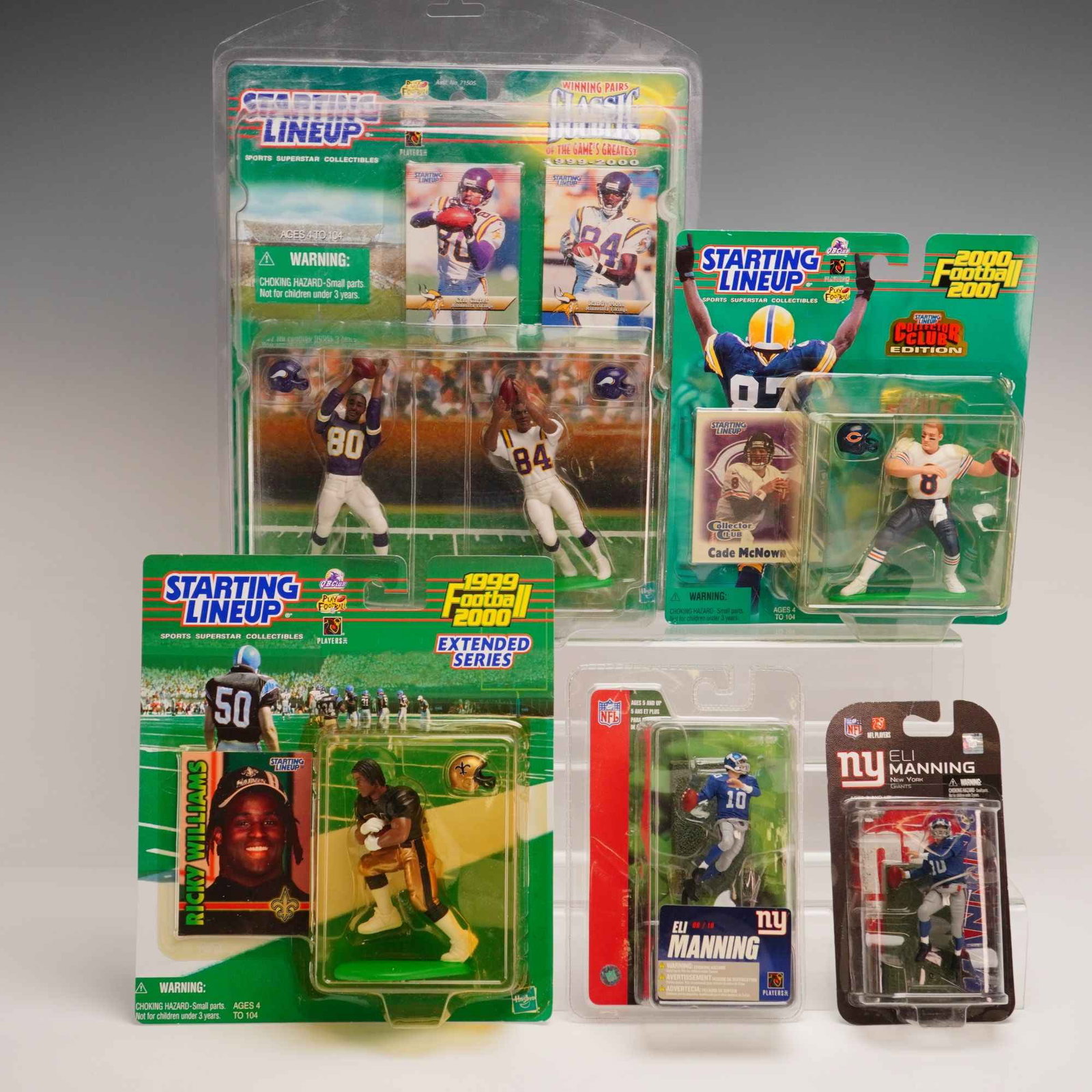 5pc Lot of NFL Action Figures Including Starting Lineup and McFarlane Toys (1 of 3)
