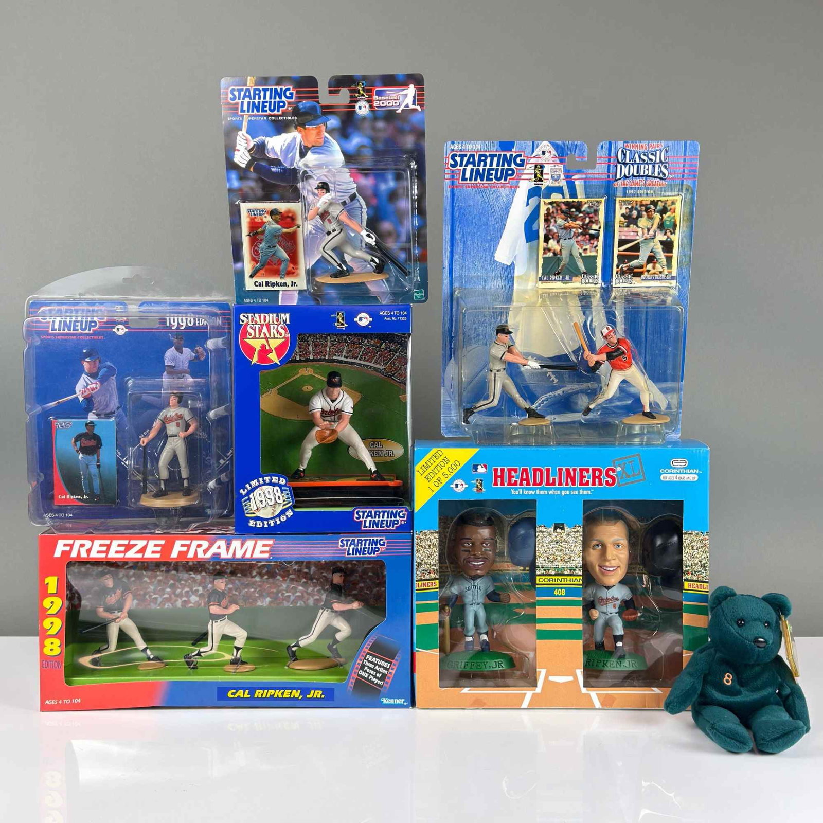 7pc Boxed Baseball Figurines and Bamm Beano's (1 of 3)