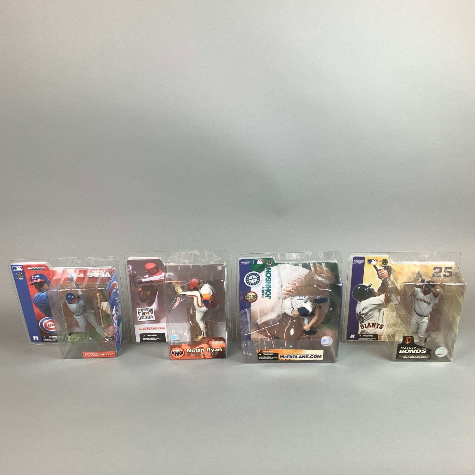4pc McFarlane Toys MLB Sportspicks Action Figures Sosa Ryan Johnson and Bonds (1 of 3)