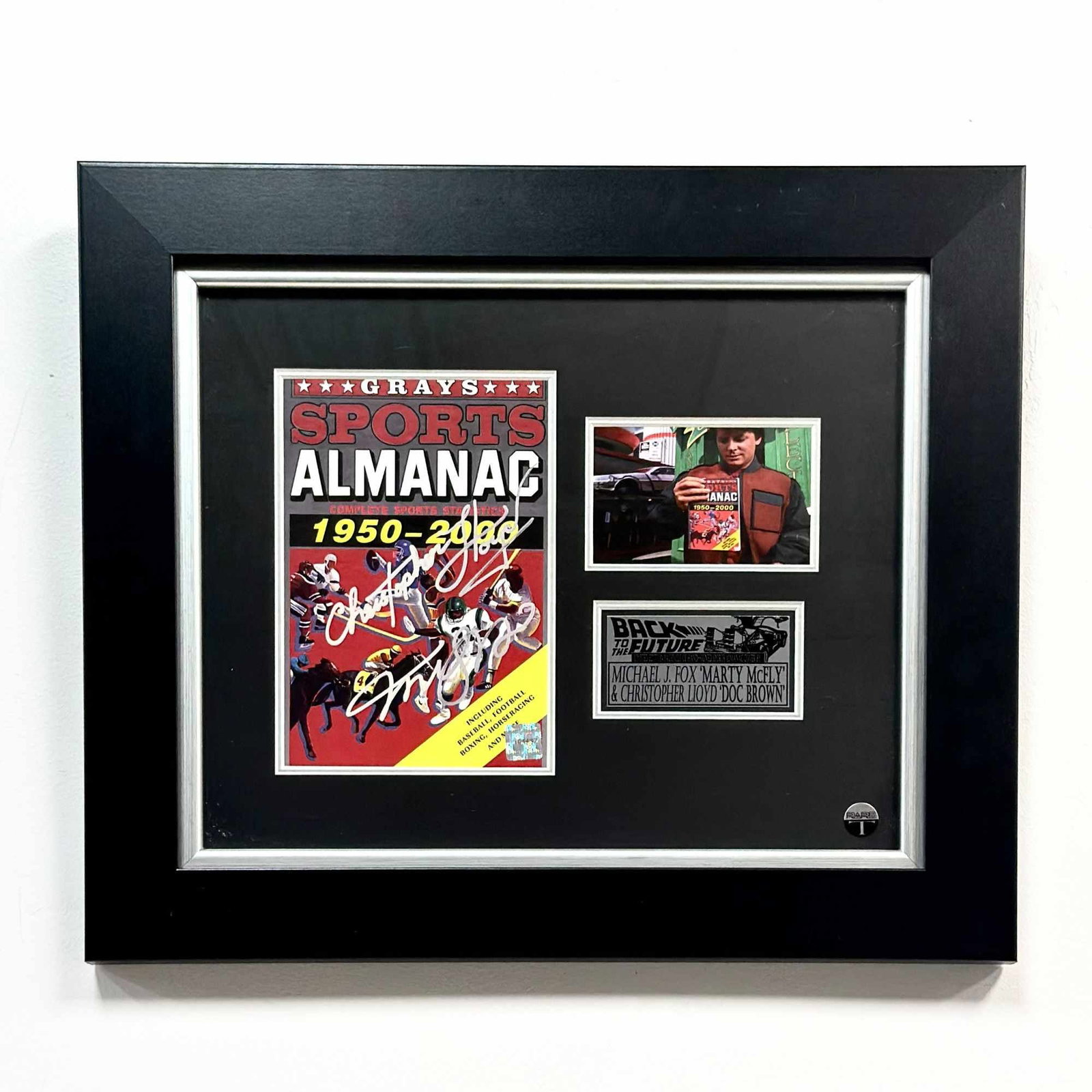 Rare-T Back to the Future Part II Framed Memorabilia Display with Replica Sports Almanac (1 of 4)