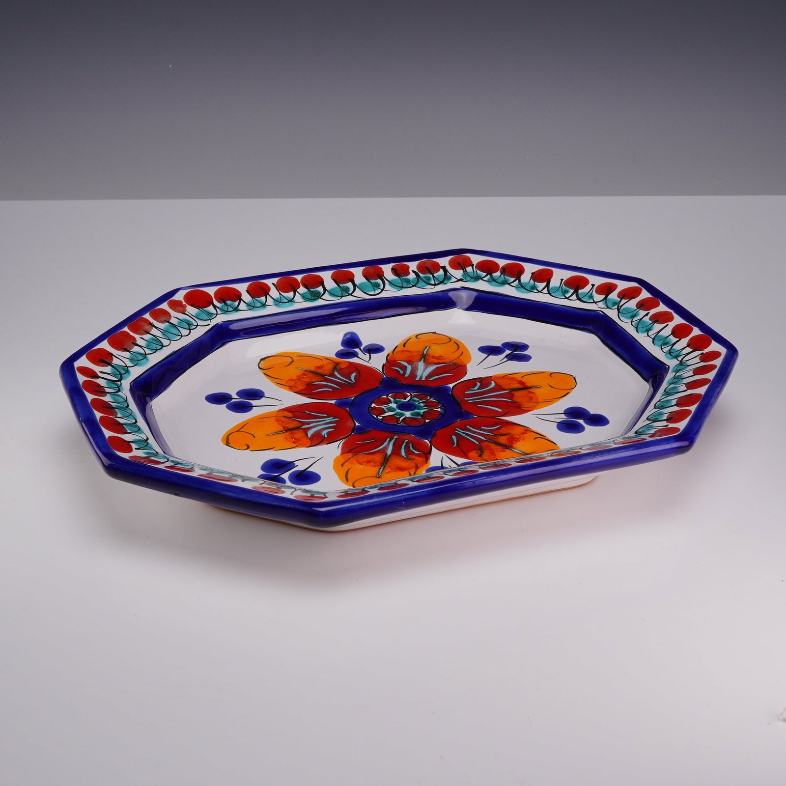 S. Stefano Sicily Hand Painted Ceramic Platter by La Giara (1 of 3)