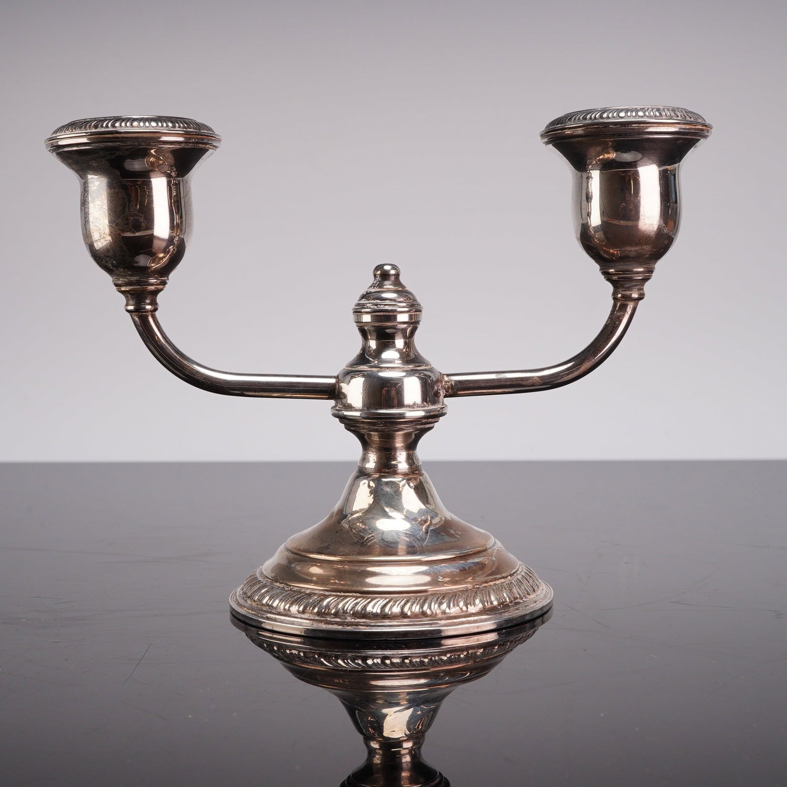 Vintage Sterling Silver Weighted Double-arm Candelabra (1 of 4)