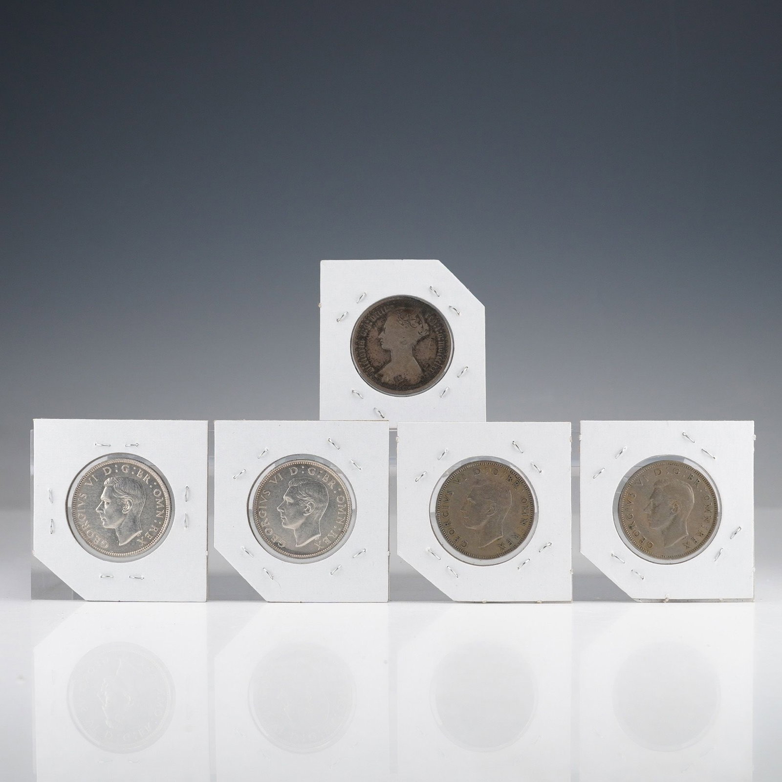 5pc Great Britain Florin & Shillings 1872??"1949 (1 of 4)