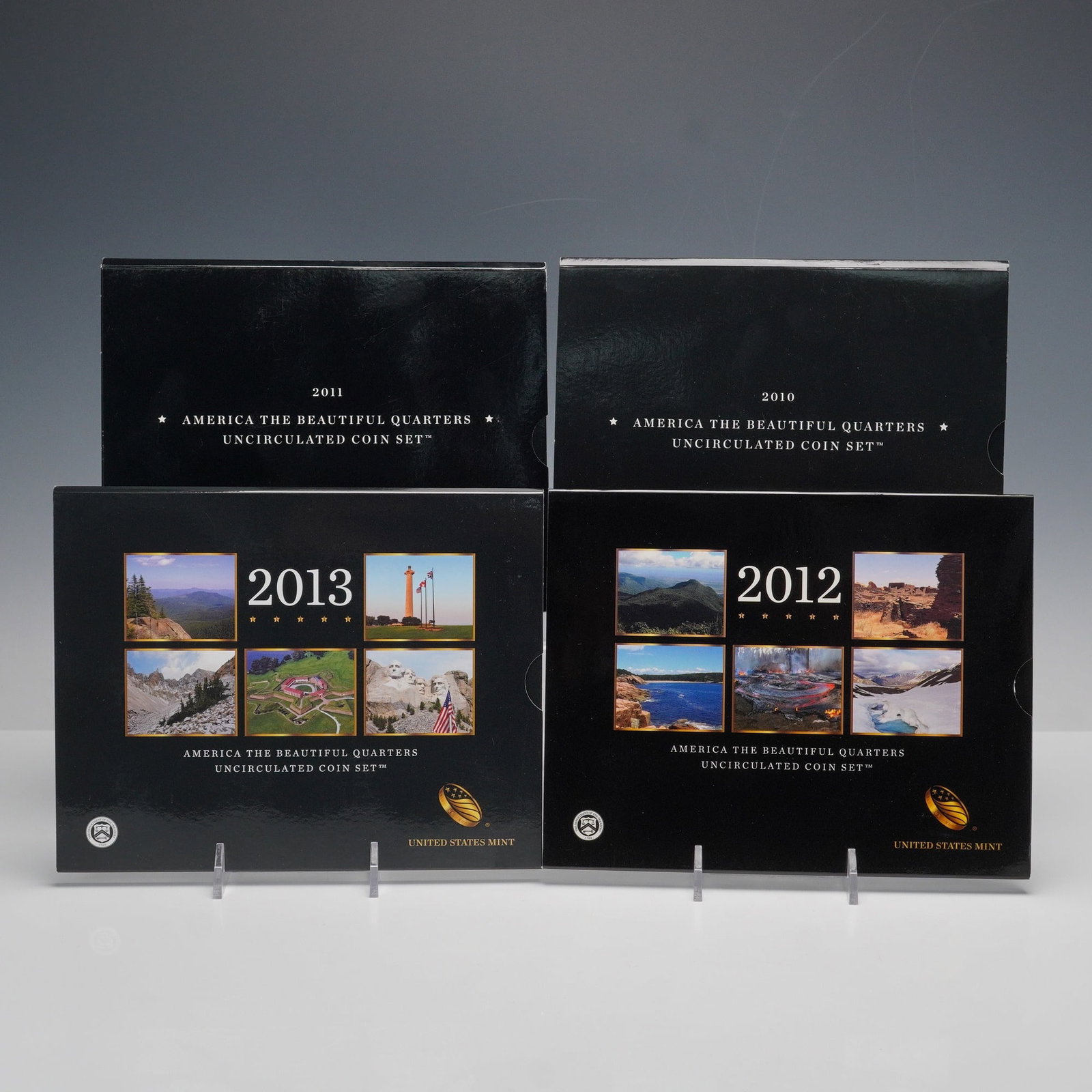 4pc 2010-D & P to 2013-D & P U.S. Mint American the Beautiful Quarters Sets (1 of 9)