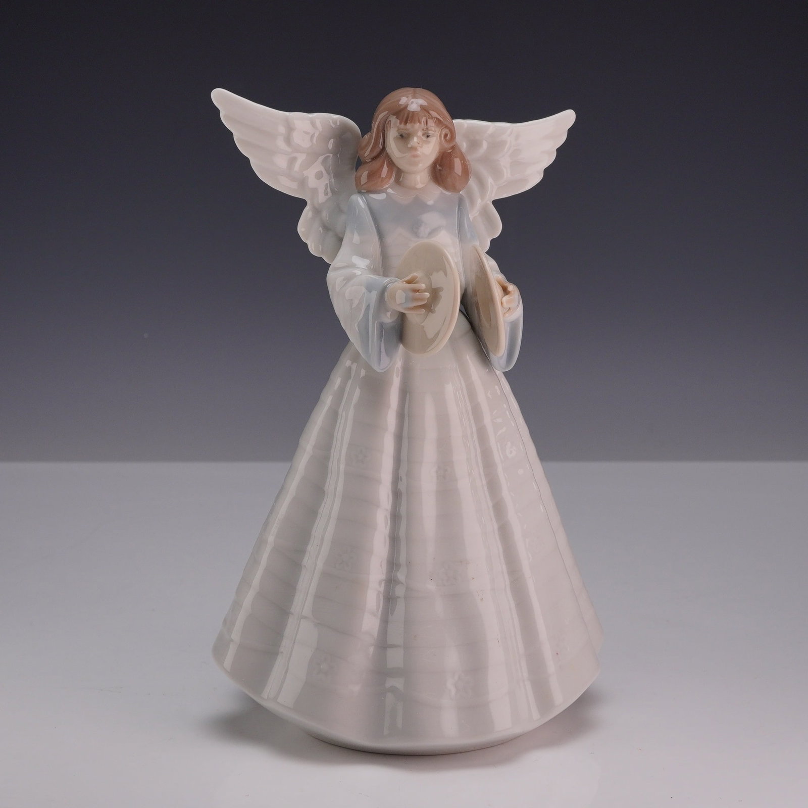 Lladro Porcelain Figurine Angelic Cymbalist 01005876 with Original Box (1 of 4)