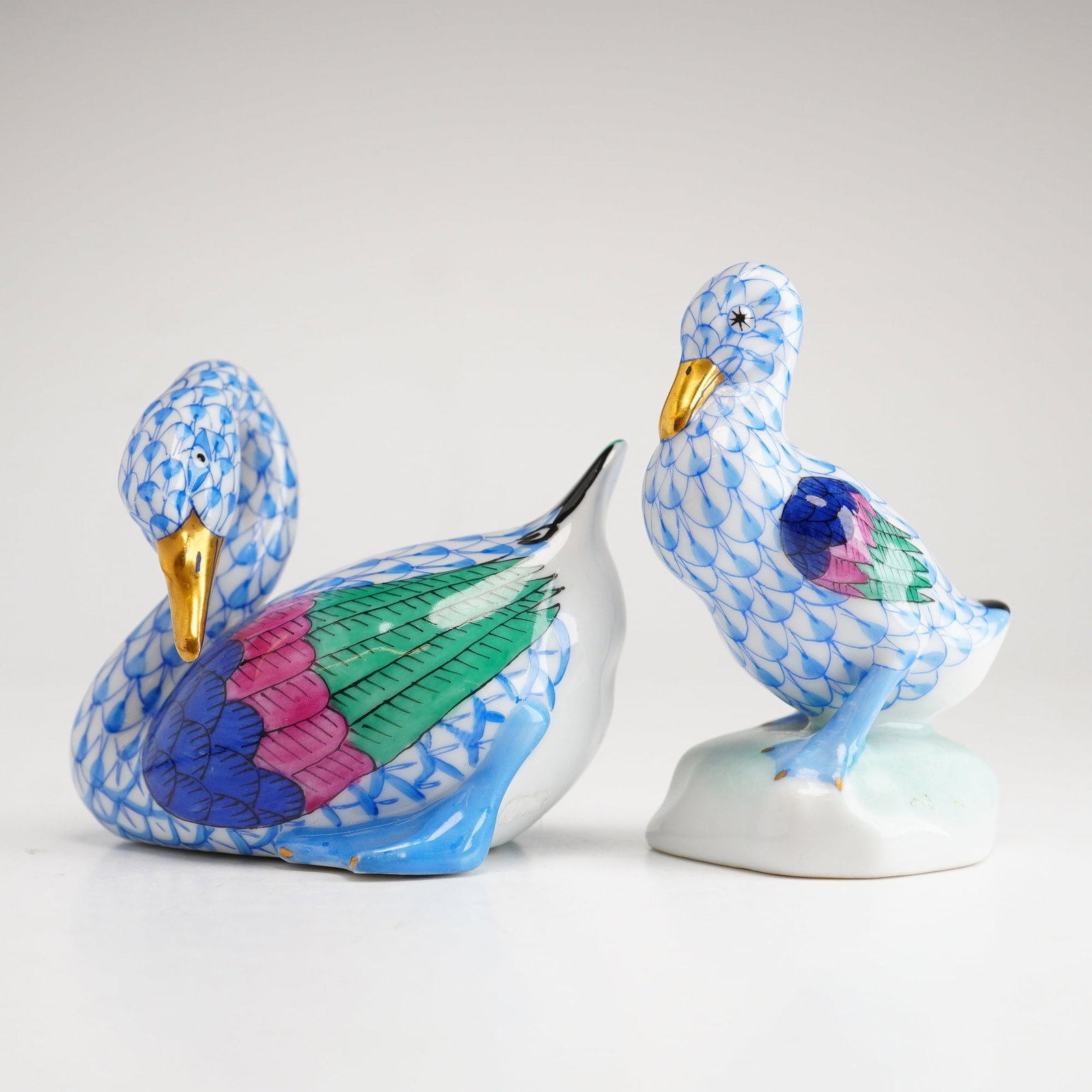 2pc Herend Porcelain Figurines, Ducks (1 of 4)