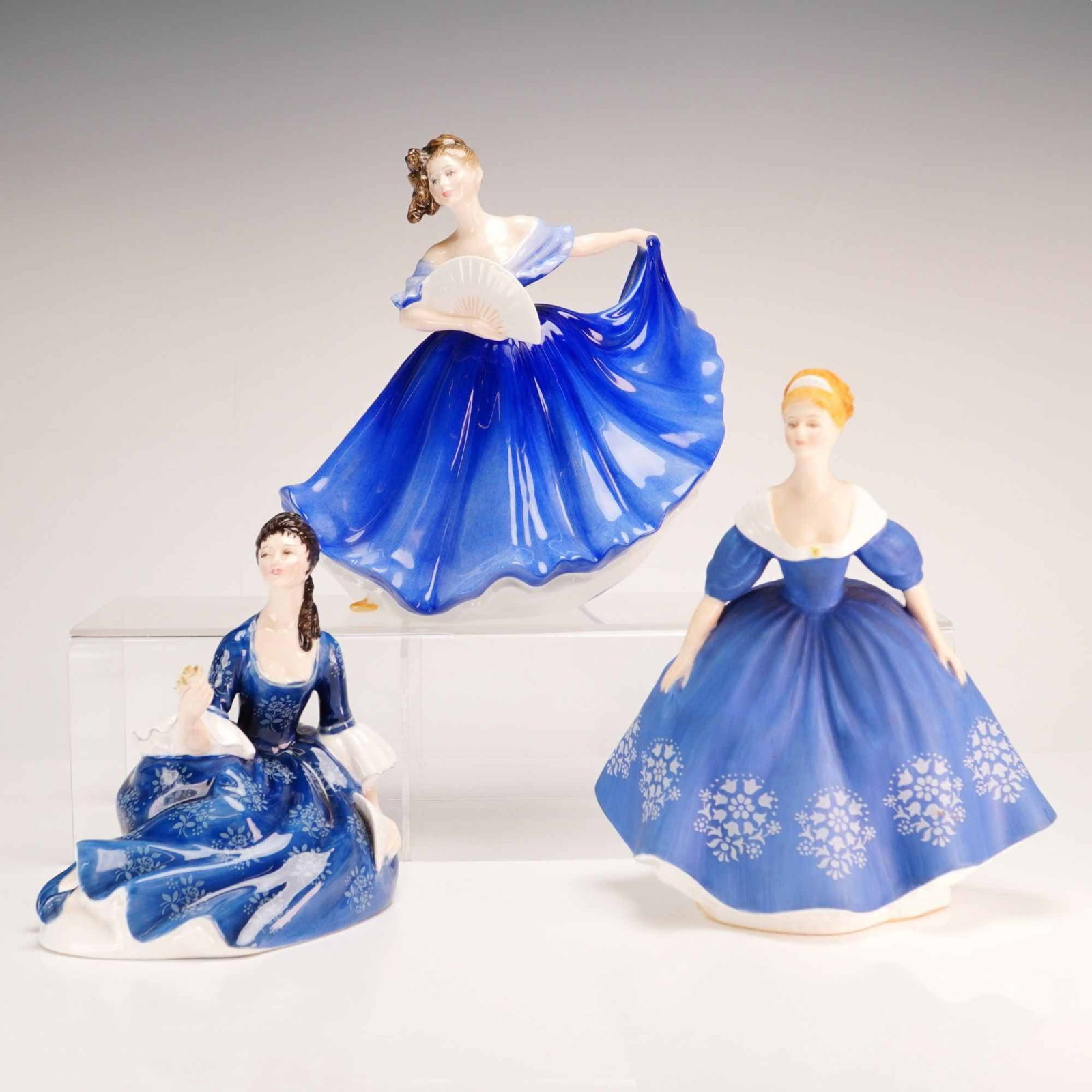 Three Royal Doulton Bone China Figurines, Elaine HN2791, Rosalind HN2393, and Nina HN2347 (1 of 4)