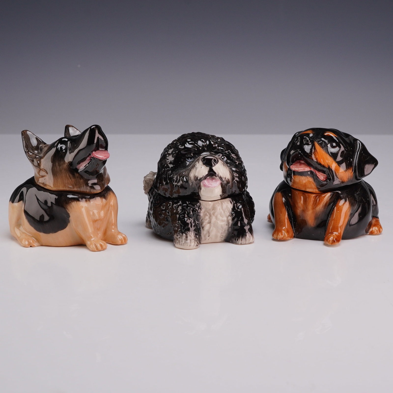 Three Kevin Francis Face Pots, Dog Breeds (1 of 5)
