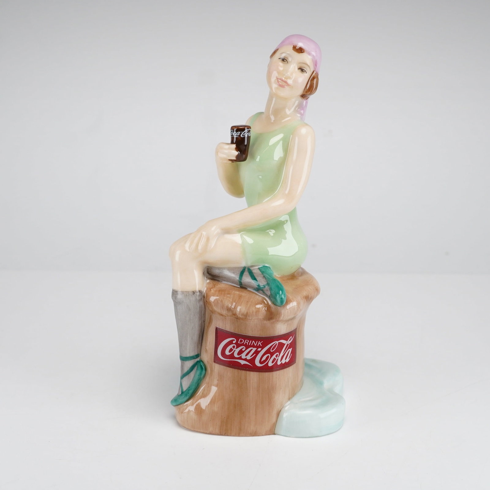 Royal Doulton Coca-Cola Calendar Girls Figurine, Coca-Cola Bathing Belle MCL14 (1 of 3)