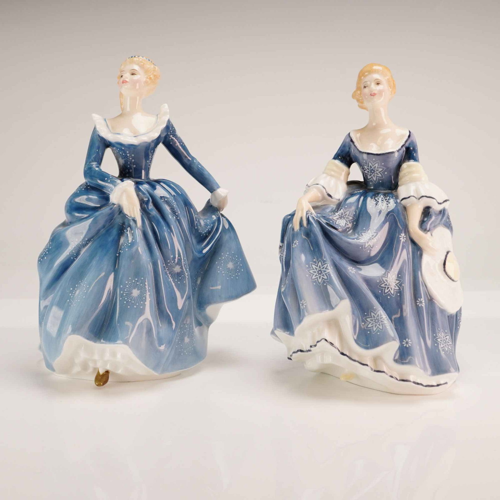 Two Royal Doulton Bone China Figurines, Fragrance HN2334 and Hilary HN2335 (1 of 3)