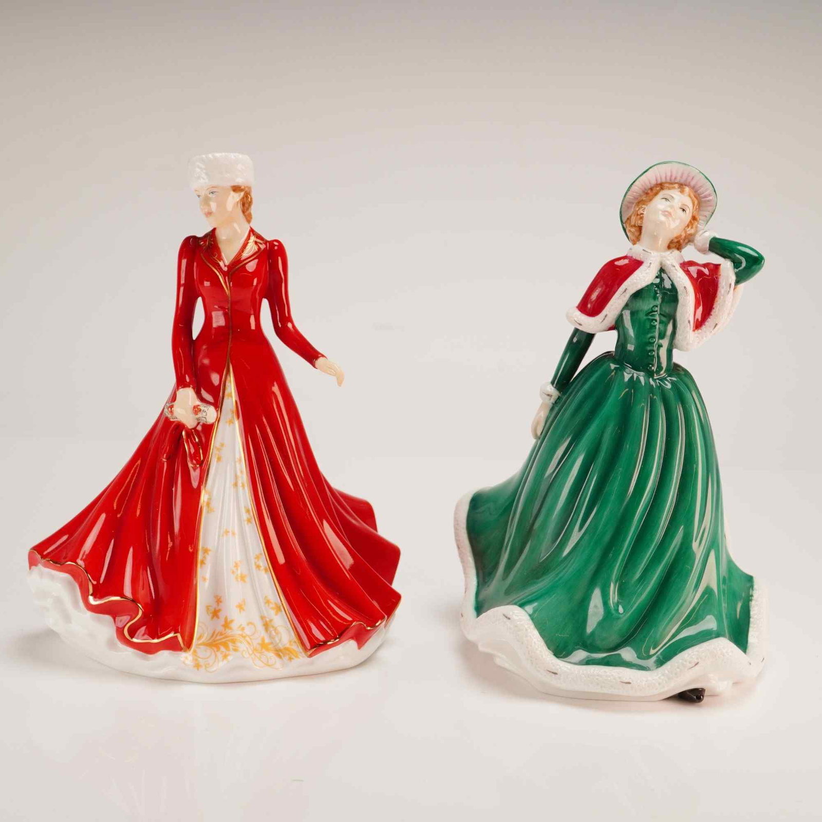 Two Royal Doulton Porcelain Christmas Figurines, Christmas Day HN5097 and Hallelujah Chorus HN5758 (1 of 3)