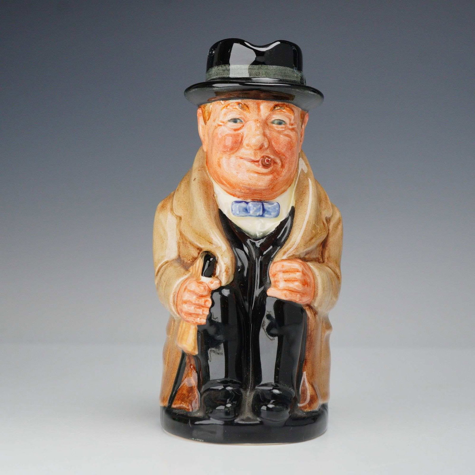 Royal Doulton Seated Winston Churchill Medium Toby Jug (1 of 3)