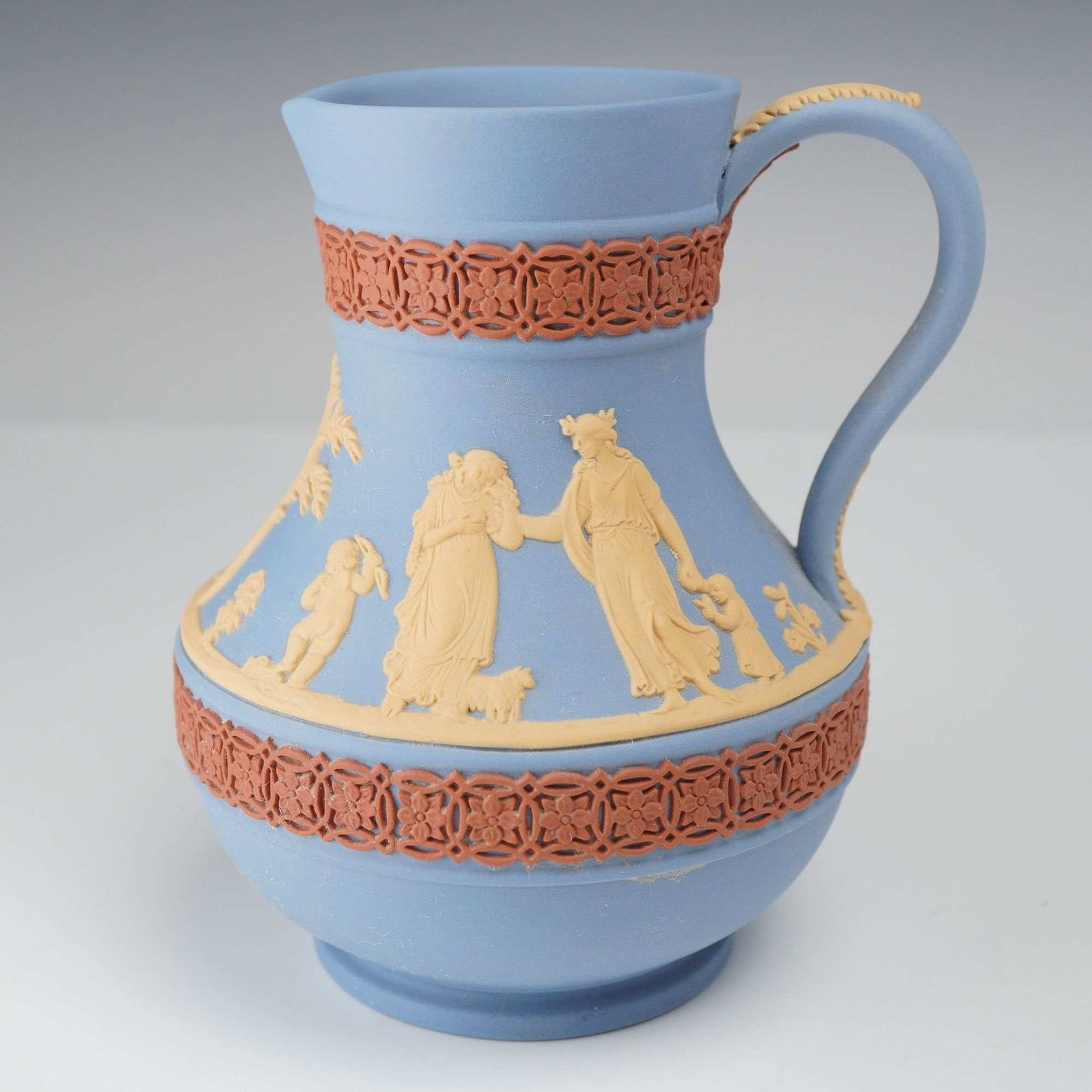 Wedgwood Tricolor Jasperware Etruscan Jug Pitcher (1 of 3)