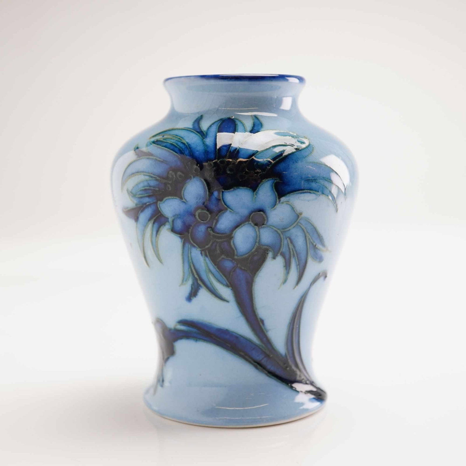 Moorcroft Pottery Vase, Cornflower (1 of 3)