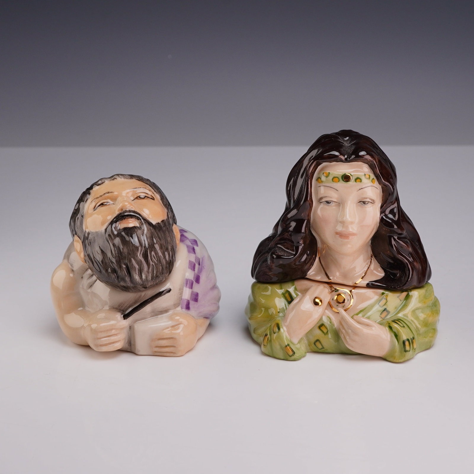 Two Kevin Francis Face Pots, Plato Prototype and Helen of Troy (1 of 5)