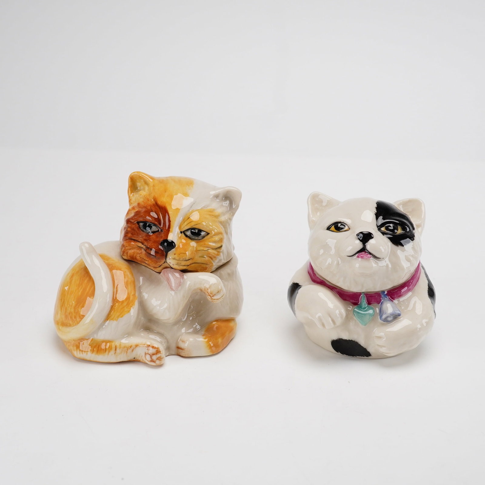 Two Kevin Francis Face Pots Trinket Boxes, Cats (1 of 4)