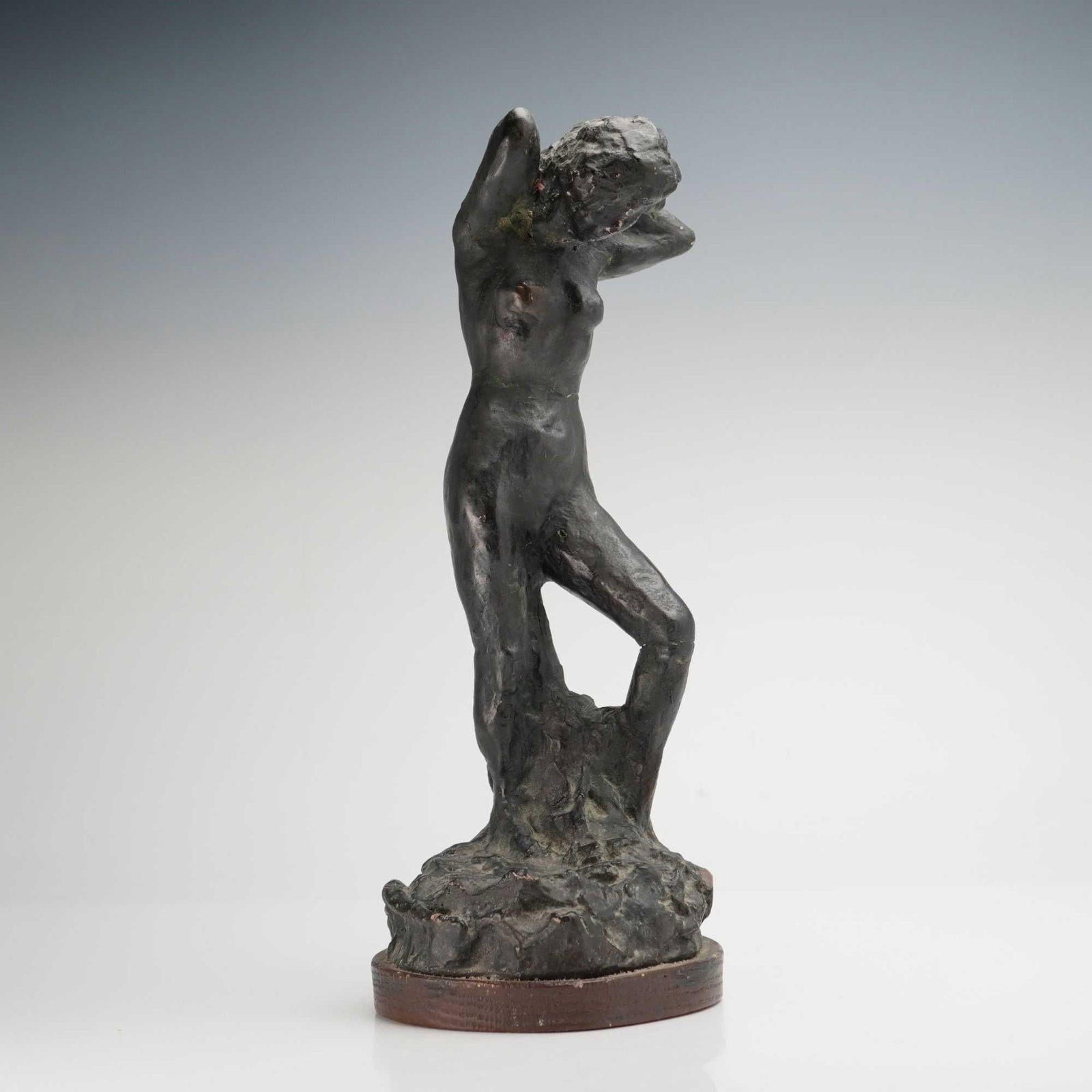 Alva Museum Replicas, Pierre Bonnard Girl Bathing Sculpture: This Alva Museum replica sculpture, titled Girl Bathing by Pierre Bonnard, is an authorized reproduction produced by Alva Museum Replicas, Inc. The piece is modeled after the original work in the Albr