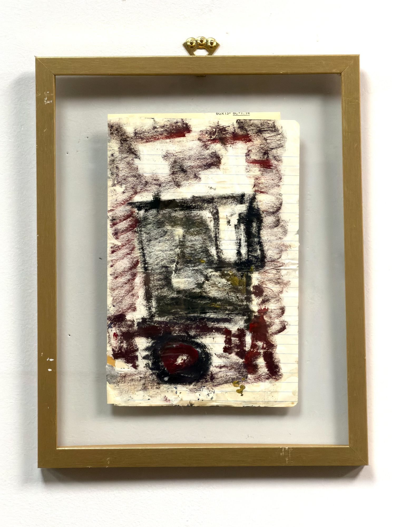 Purvis Young (American, 1943-2010) Dual-Sided Mixed Media Painting on Paper, Signed (1 of 4)