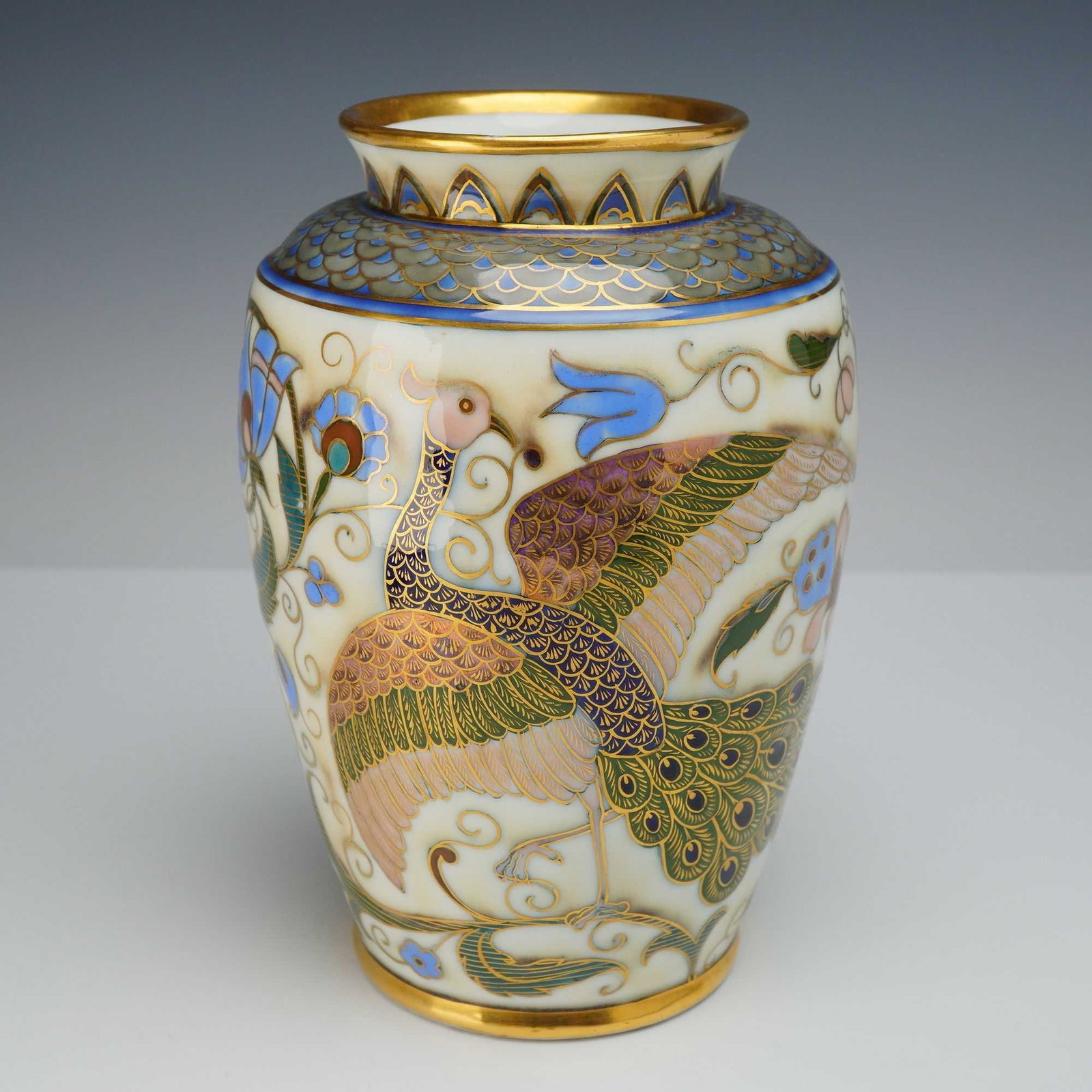 Porcelain Gilt Decorated Asian Pattern Vase (1 of 4)