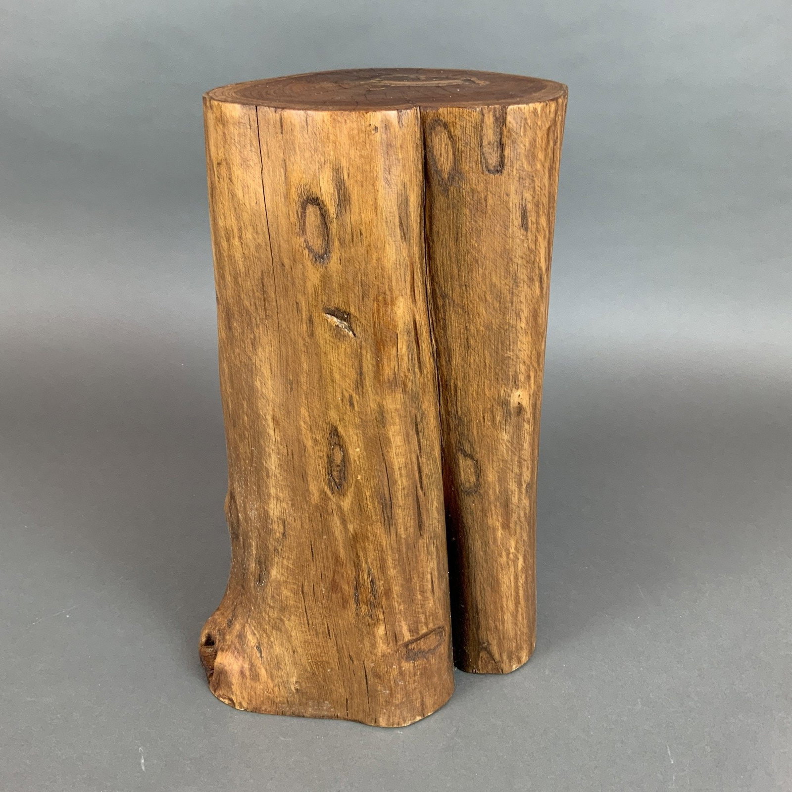 Natural Tree Trunk Polished Solid Wood Side Table or Stand - 2