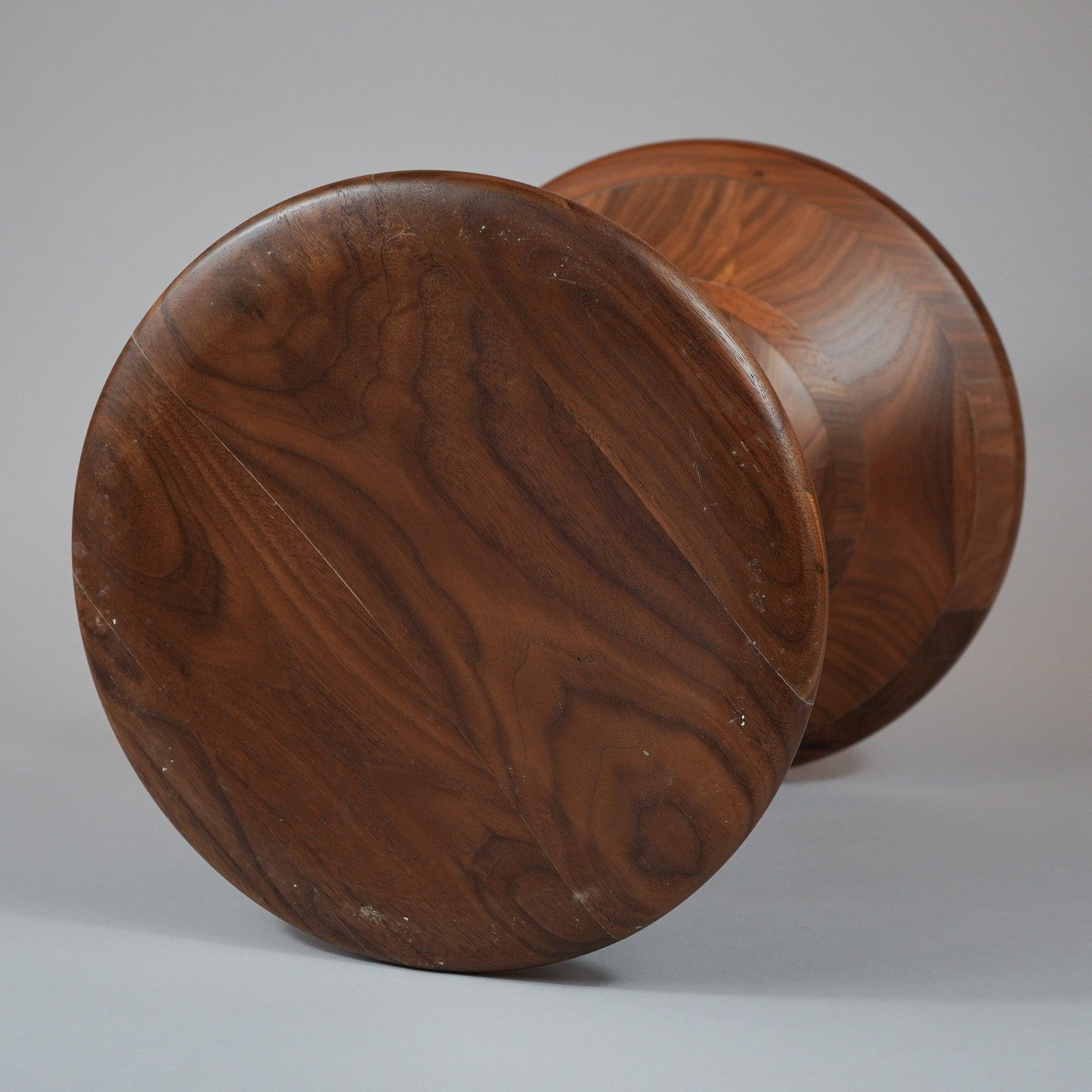 Charles and Ray Eames Mid-Century Modern Turned Solid Walnut Stool - 3