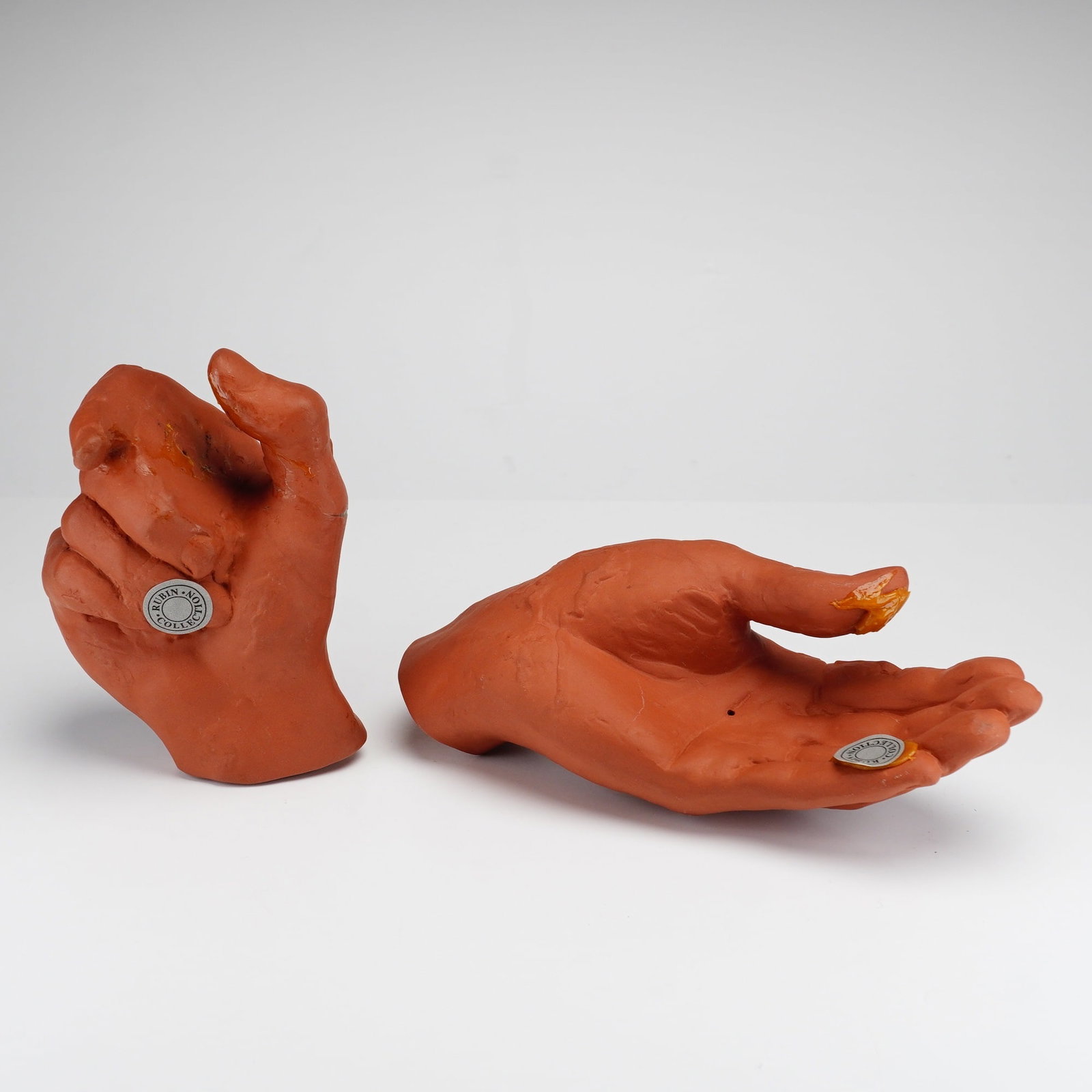2pc Terracotta Ceramic Hands - 2