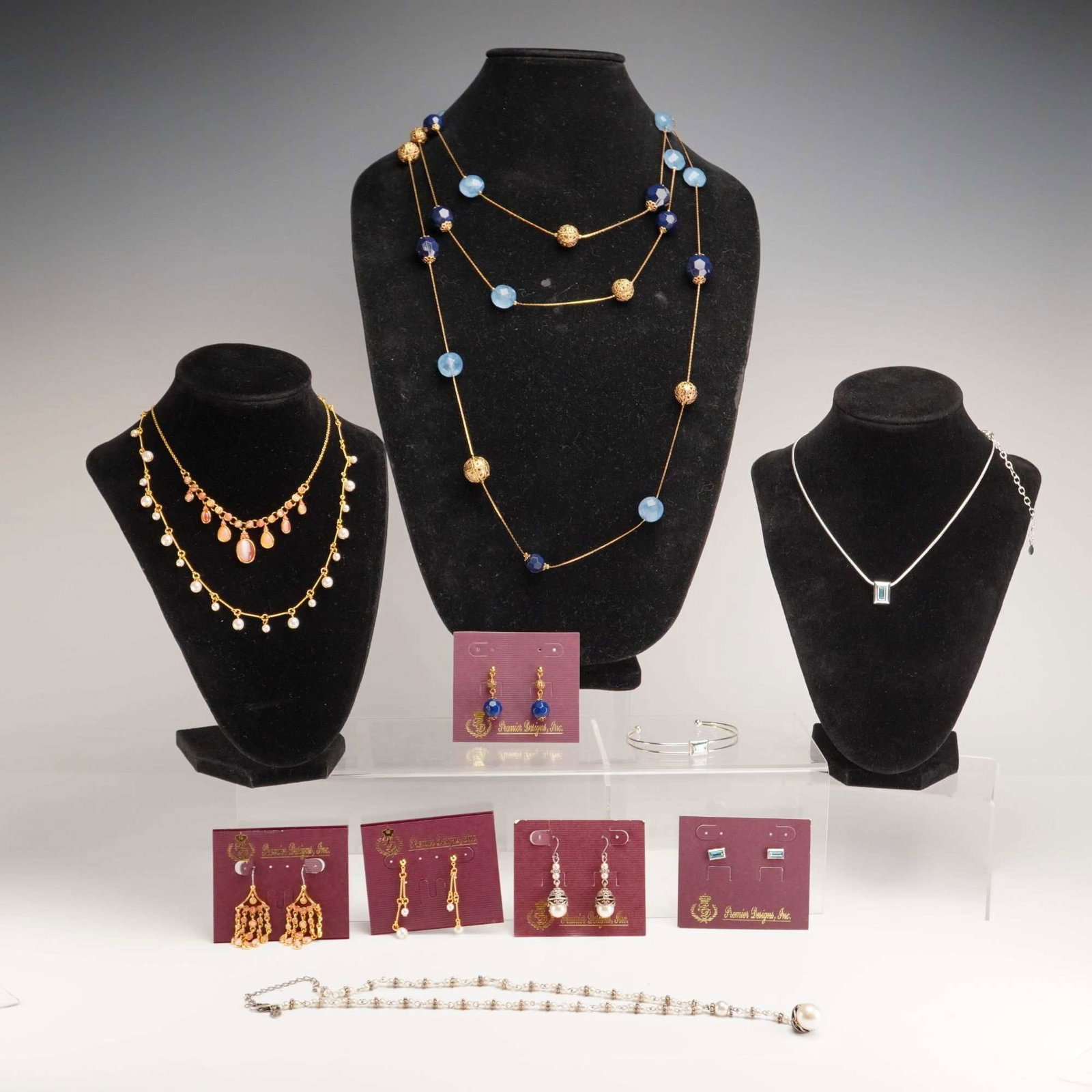 11 Piece Premier Designs Inc. Custom Jewelry Collection of Necklaces Earrings and Bracelet (1 of 5)