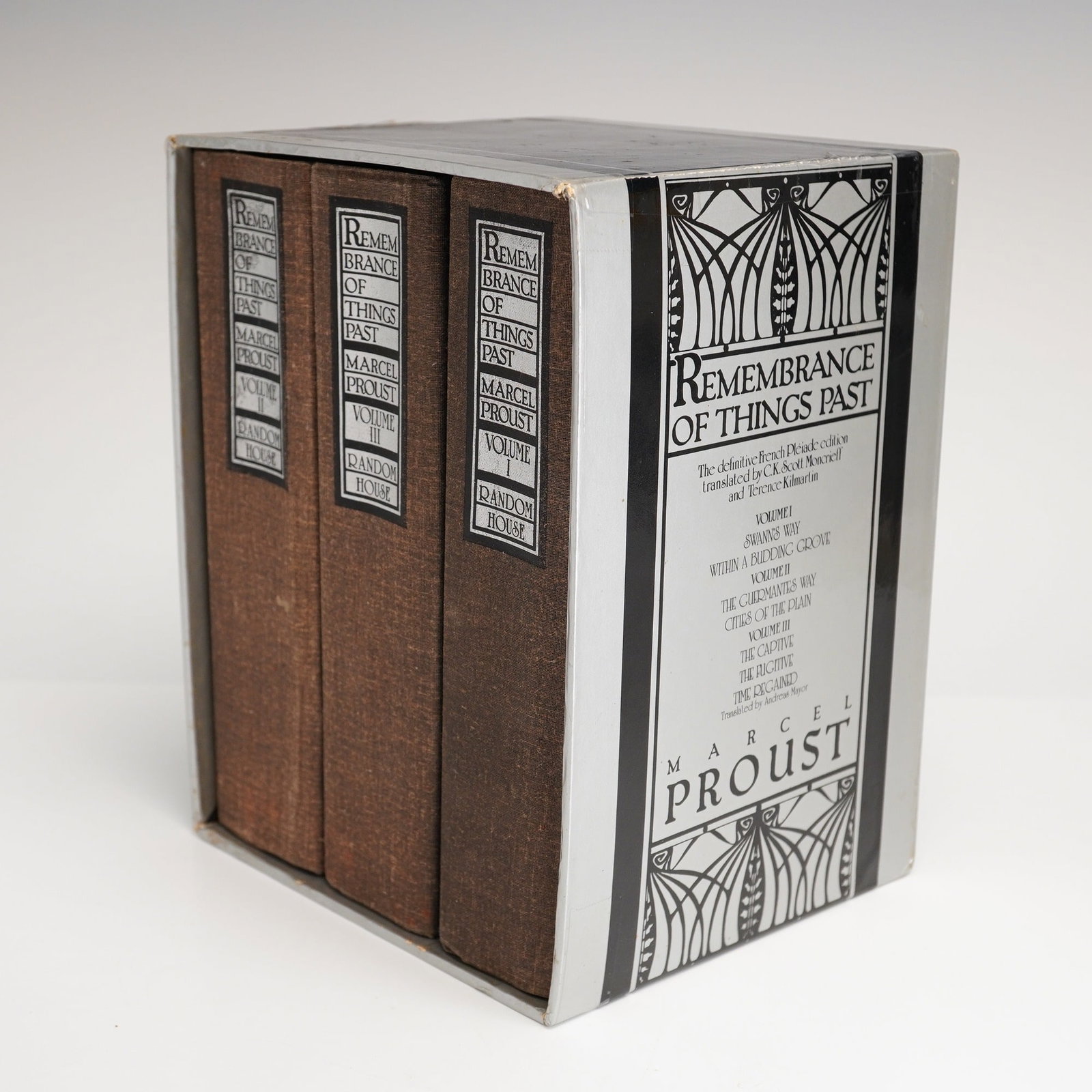 3pc Hardcover Books Set of Marcel Proust's Remembrance of Things Past (1 of 5)
