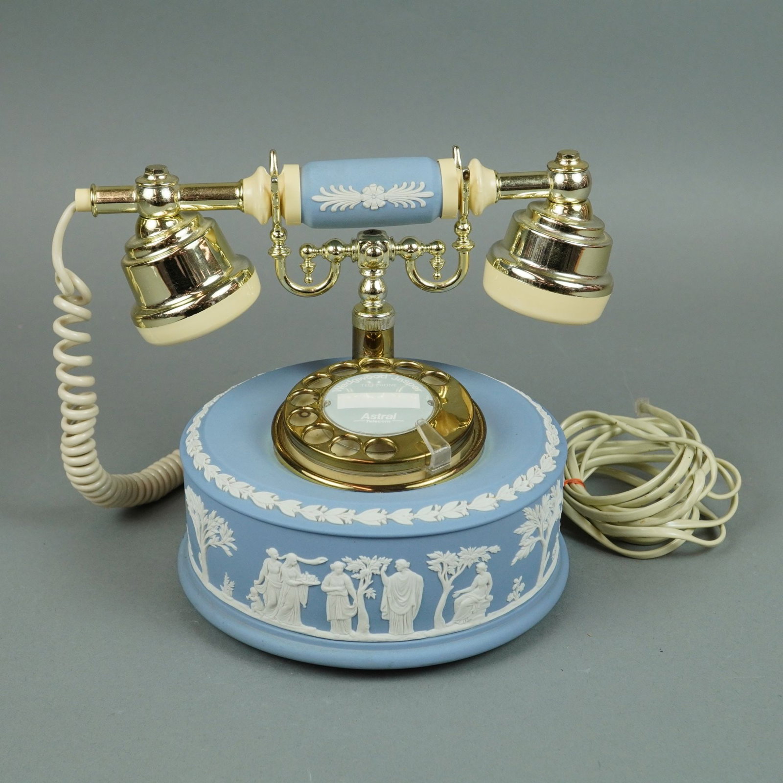 Wedgwood Blue Jasperware Rotary Dial Astral Telephone (1 of 4)