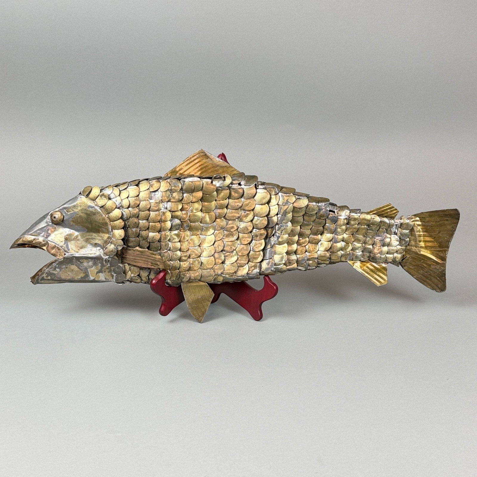 Sergio Bustamante Signed and Numbered Limited Edition Mixed Metal Fish Sculpture (1 of 5)