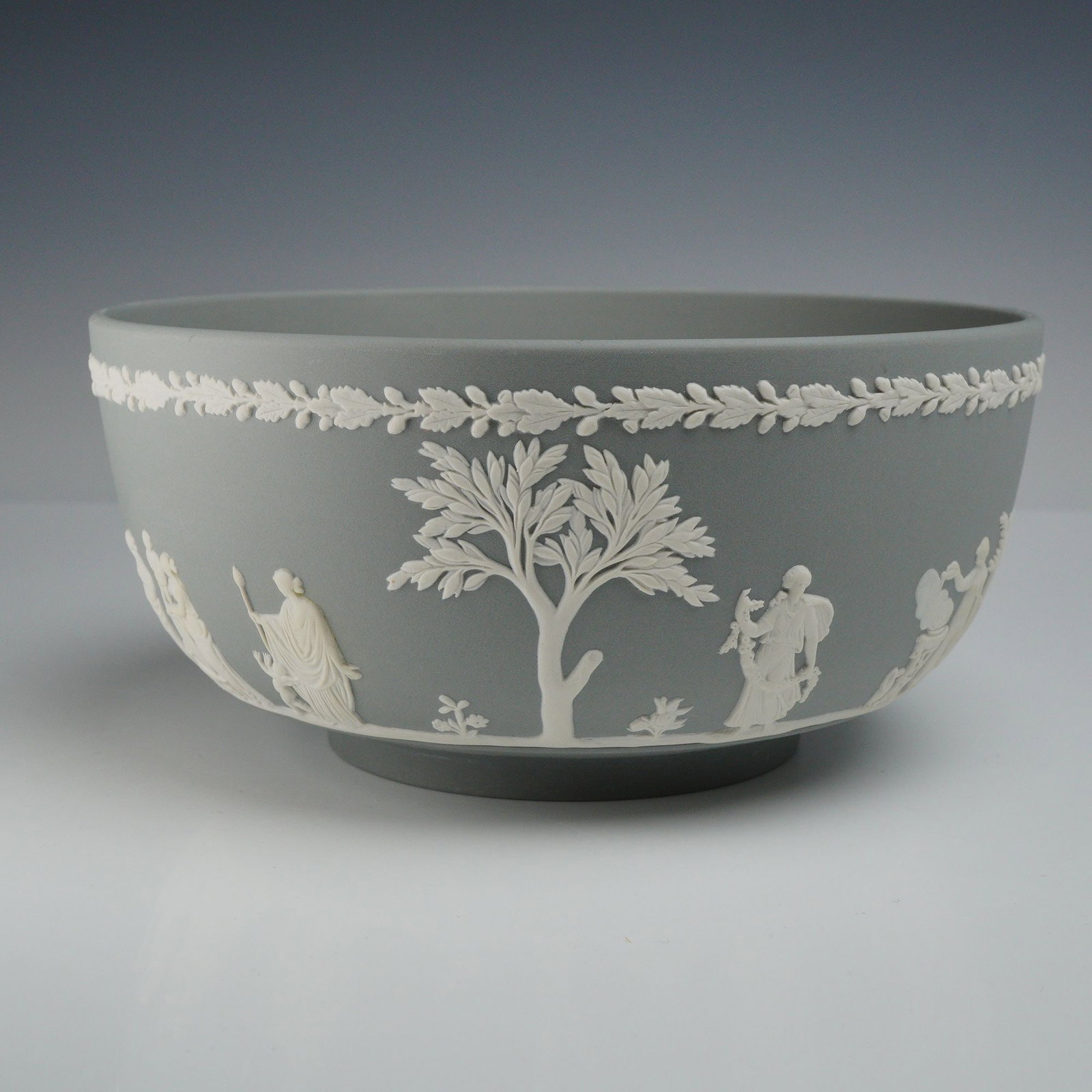 Wedgwood Light Gray Jasperware Master Sacrifice Bowl (1 of 4)