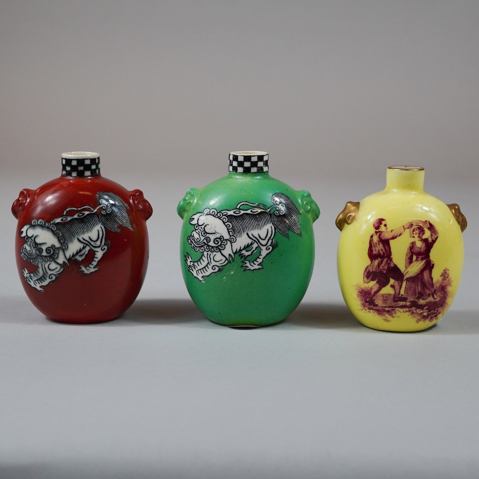 3pc Wedgwood Ceramic Miniature Scent Bottles (1 of 3)