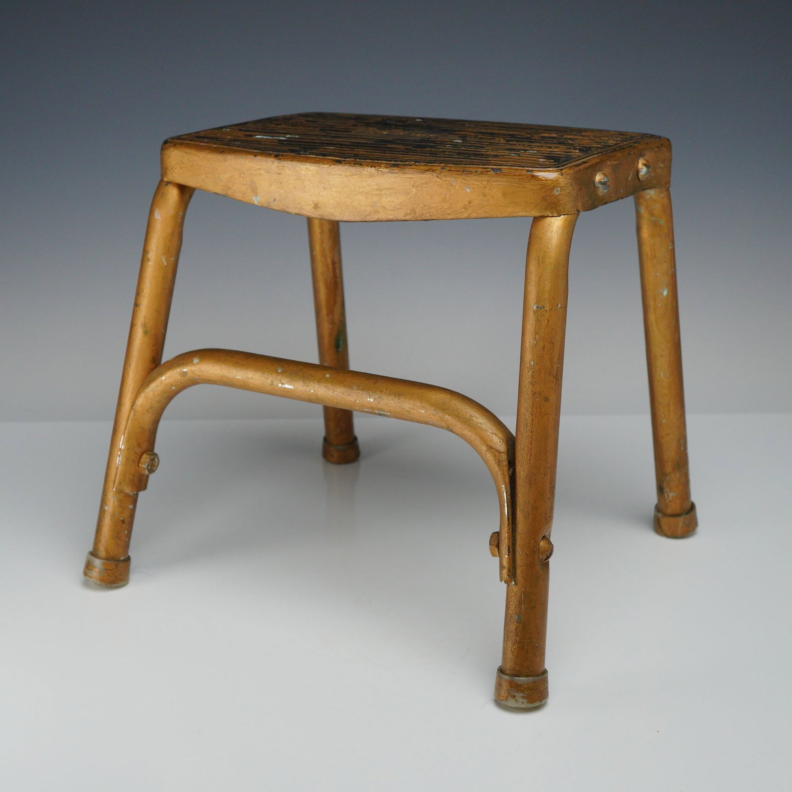 Griswold Mid-Century Industrial Metal Step Stool (1 of 4)