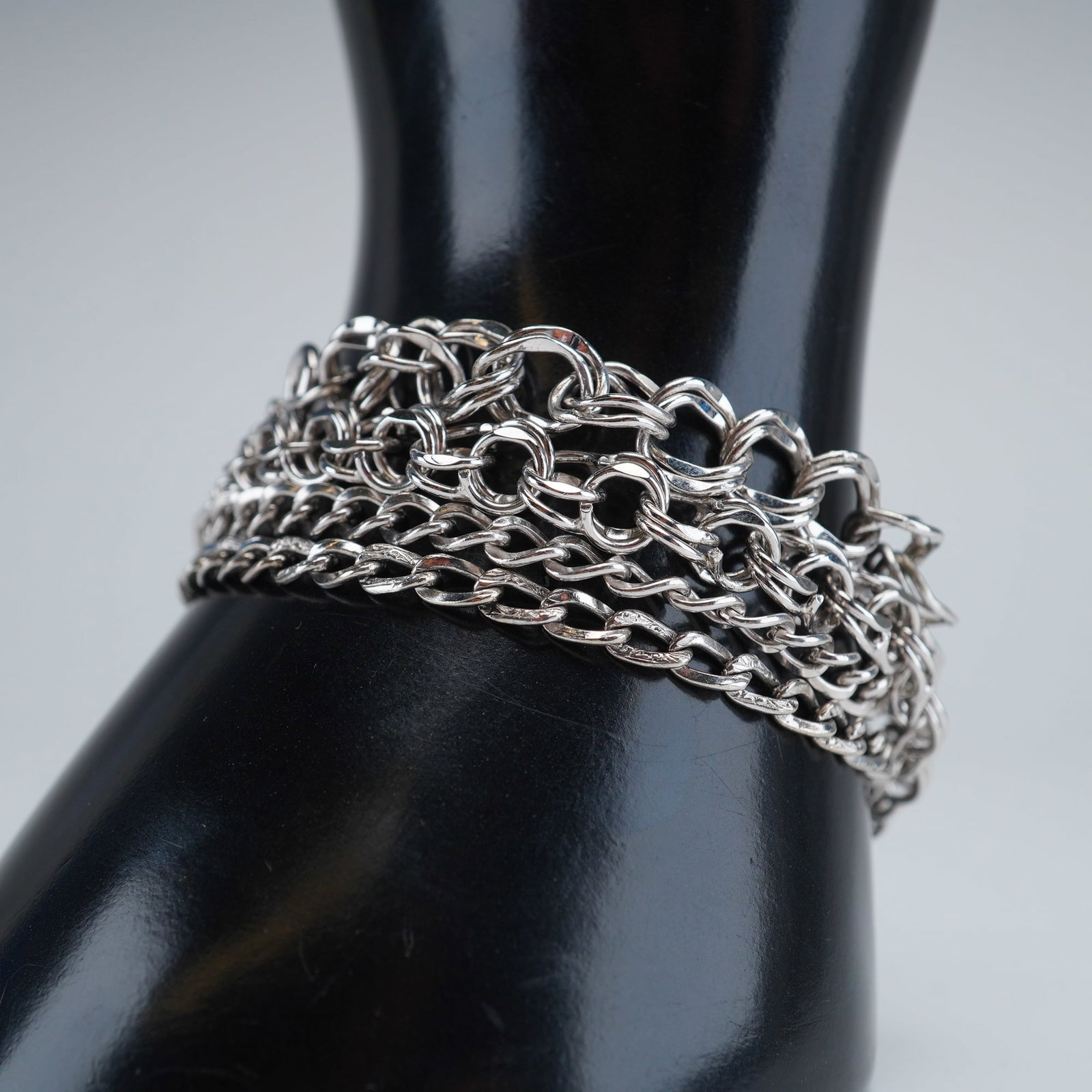 5pc Silver Chain Bracelets - 2