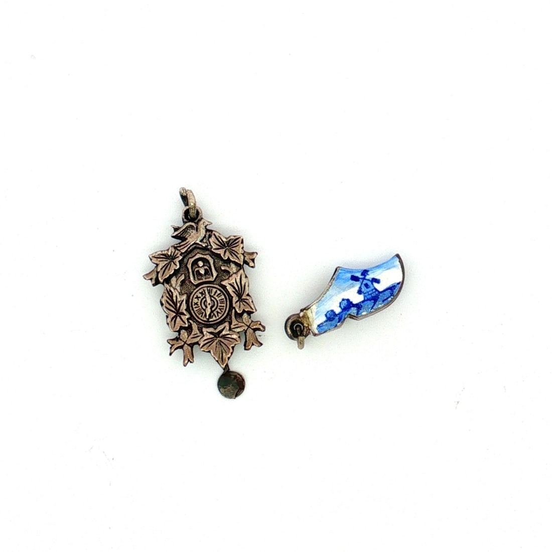 2pc Silver Miniature European-Themed Charms (1 of 3)
