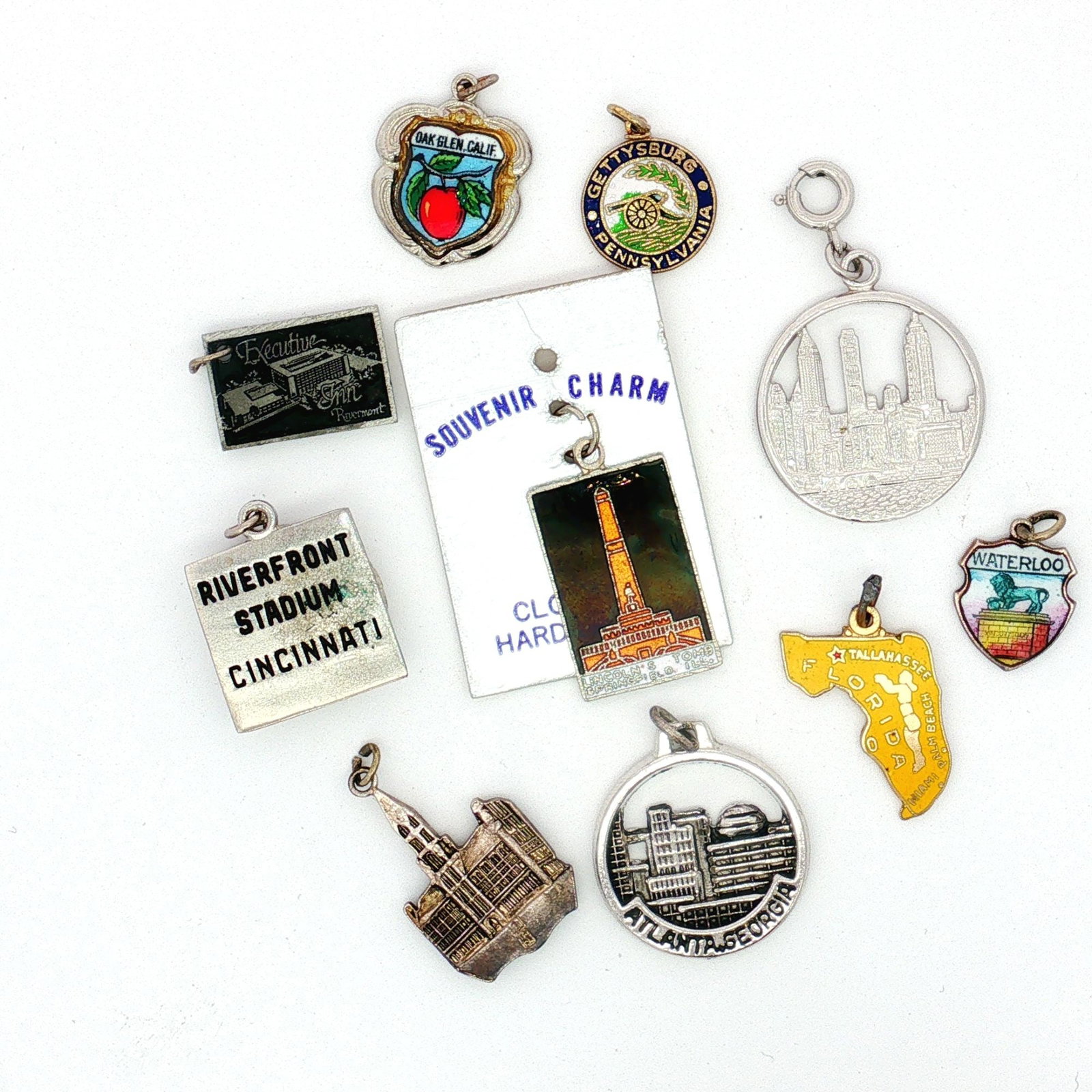 10pc U.S. and Belgian Souvenir Charms (1 of 3)