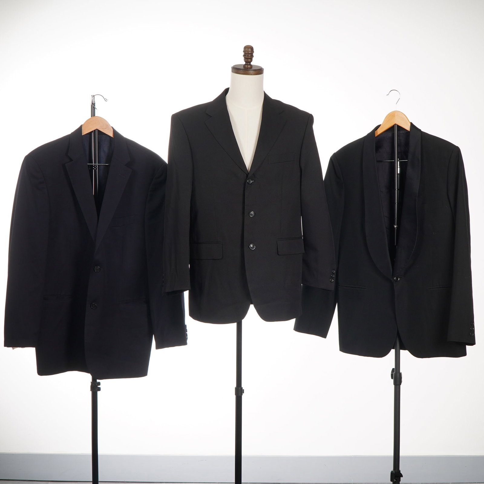 3pc Men's Suit and Tuxedo Jackets by Hugo Boss, Bolzano, and Vasquez (1 of 3)