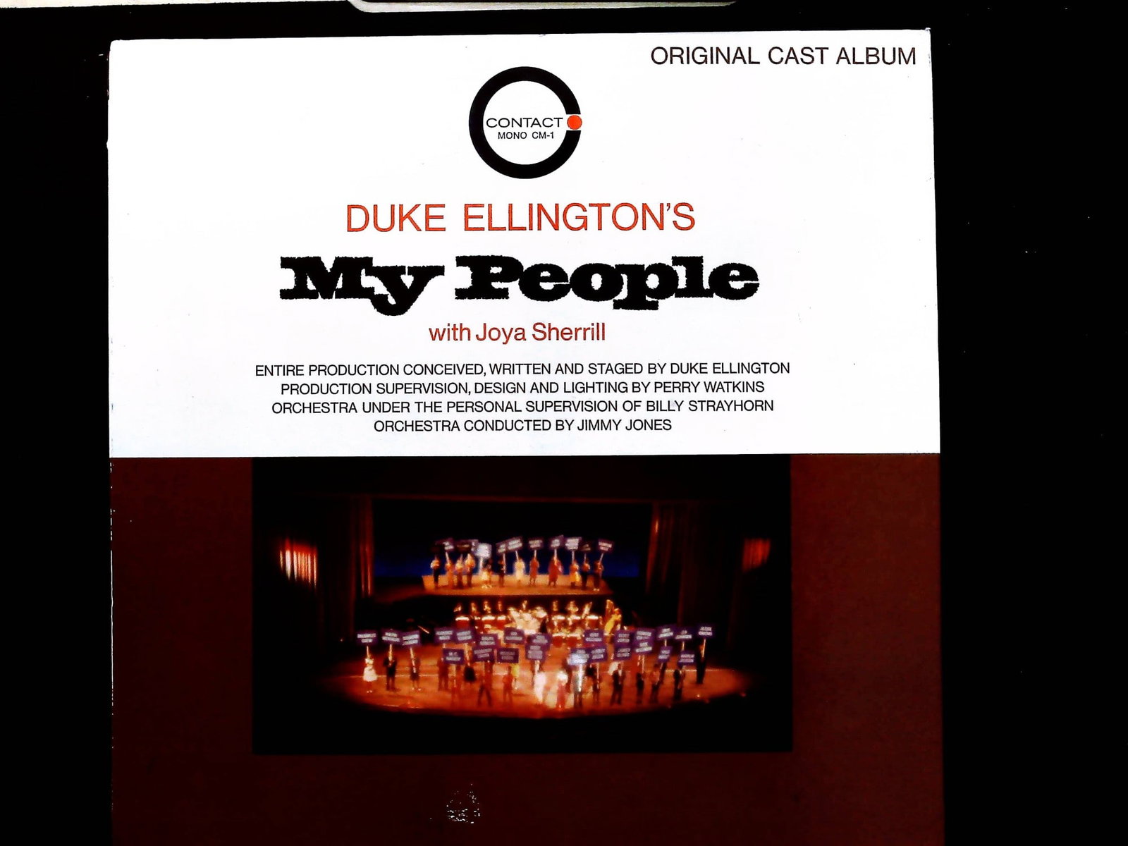 Duke Ellington My People Original Cast Album Vinyl LP Contact Mono CM-1 (1 of 3)