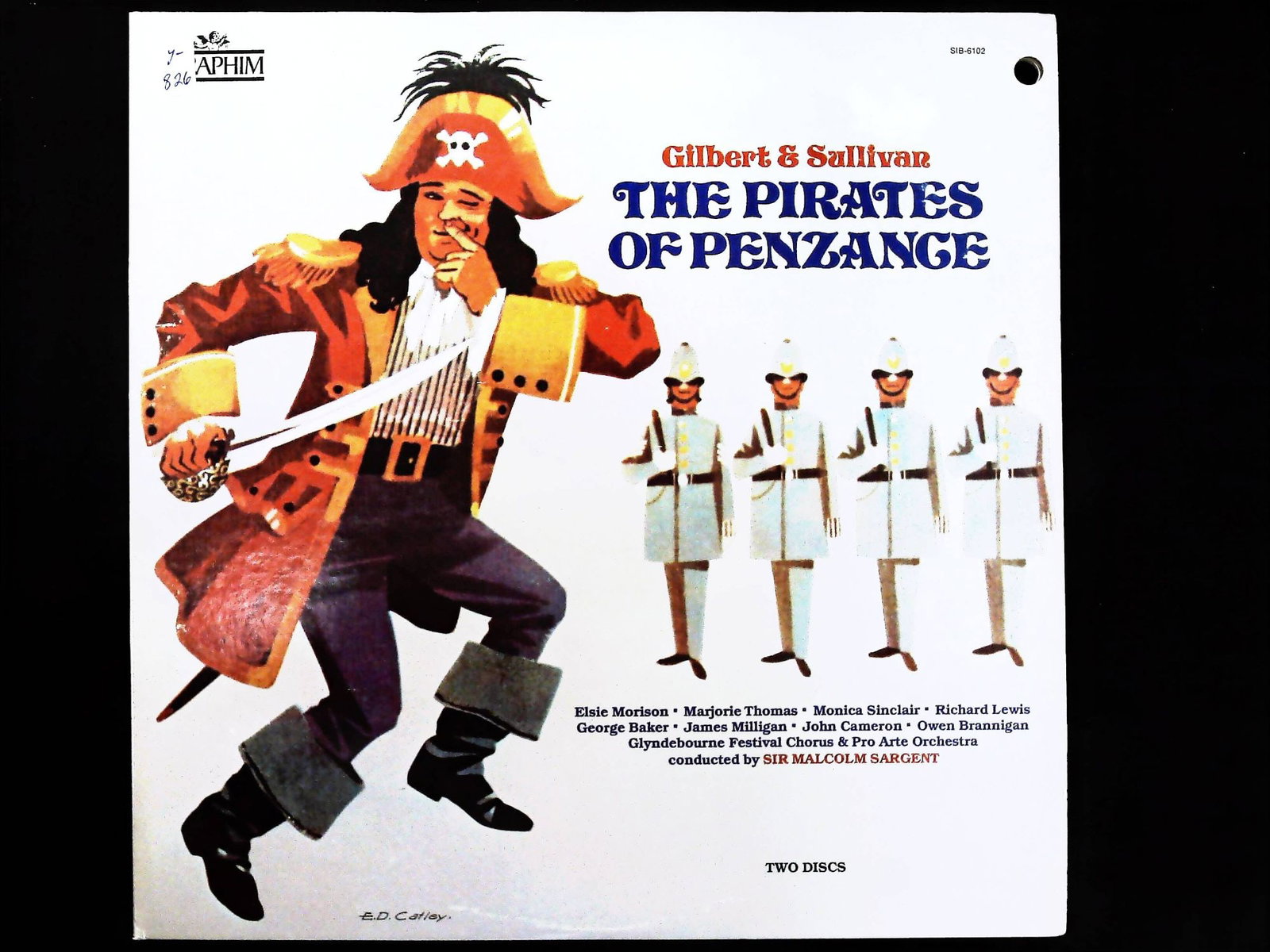 Gilbert & Sullivan The Pirates of Penzance Two-Disc LP Set Seraphim SIB-6102 (1 of 3)