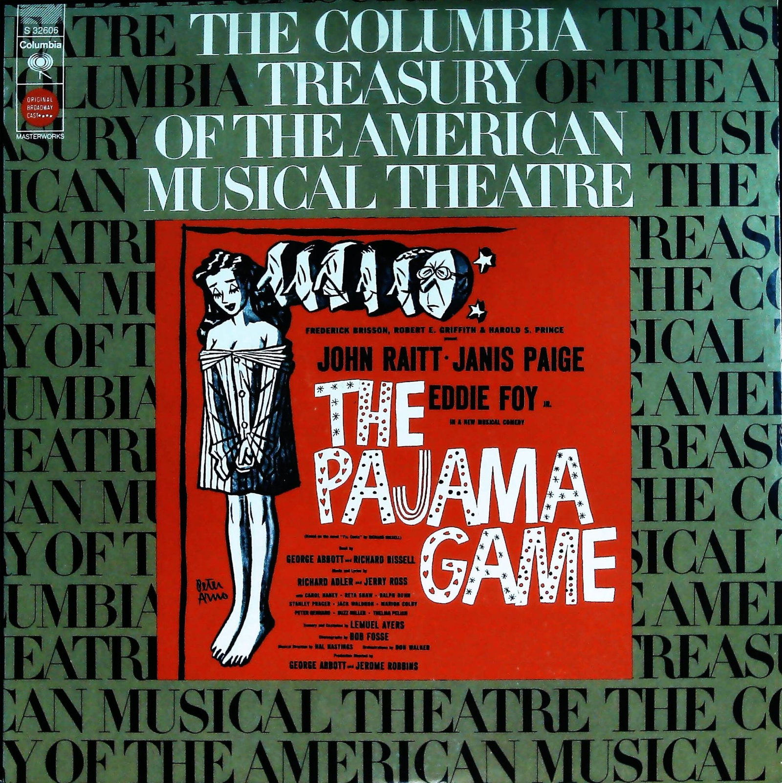 The Pajama Game Vintage Broadway Cast LP Record with Original Cover (1 of 2)