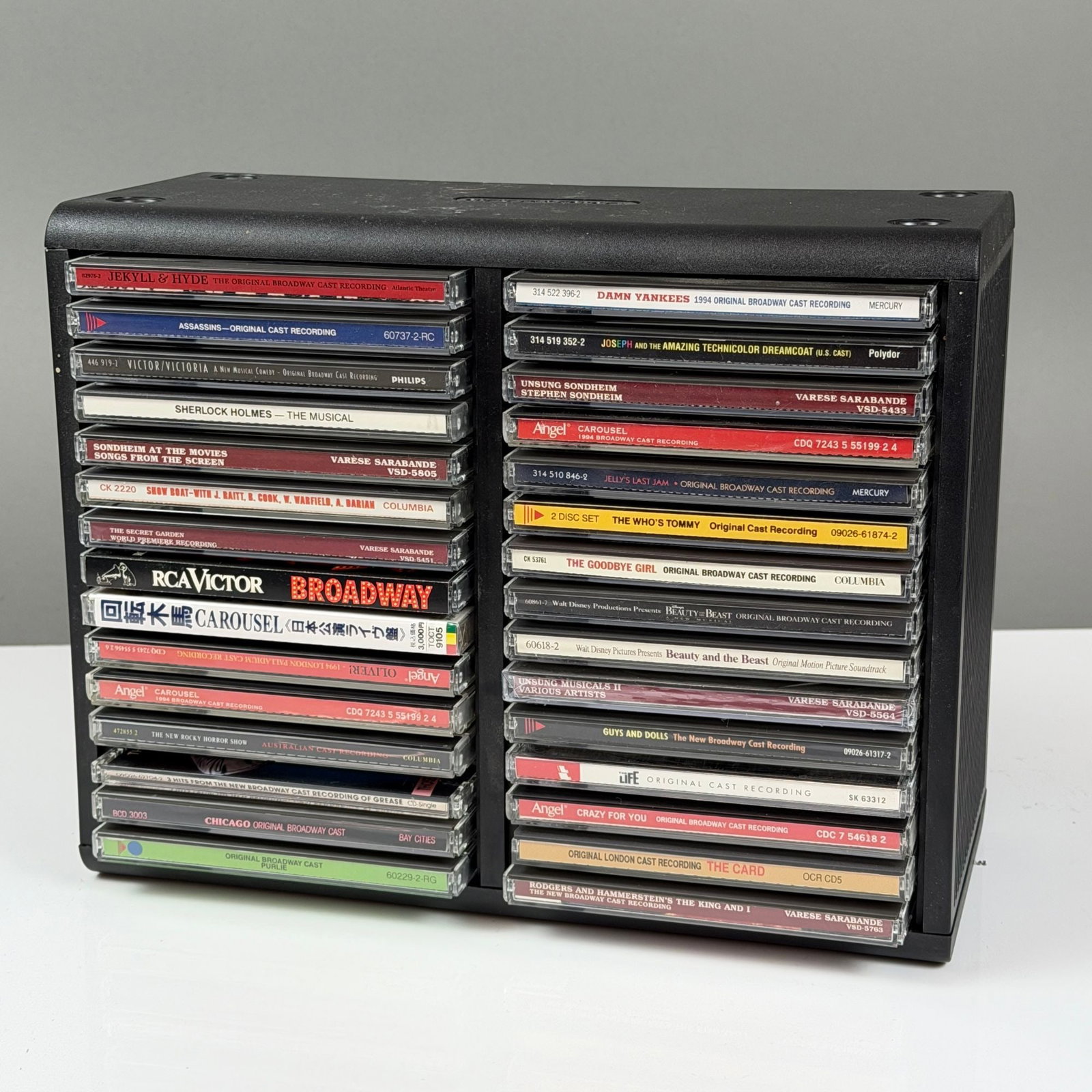 30pc Broadway Musical Cast Recording CDs with Openstock Storage Rack (1 of 3)