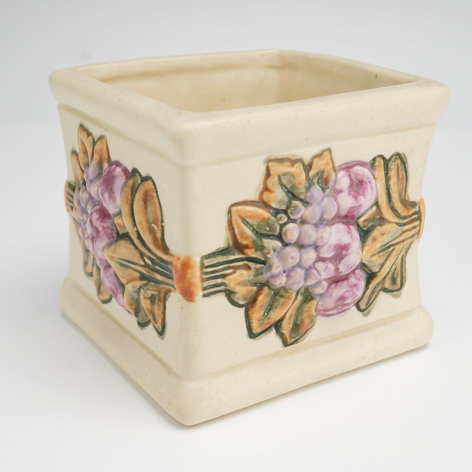 Weller Pottery Roma Square Planter (1 of 3)