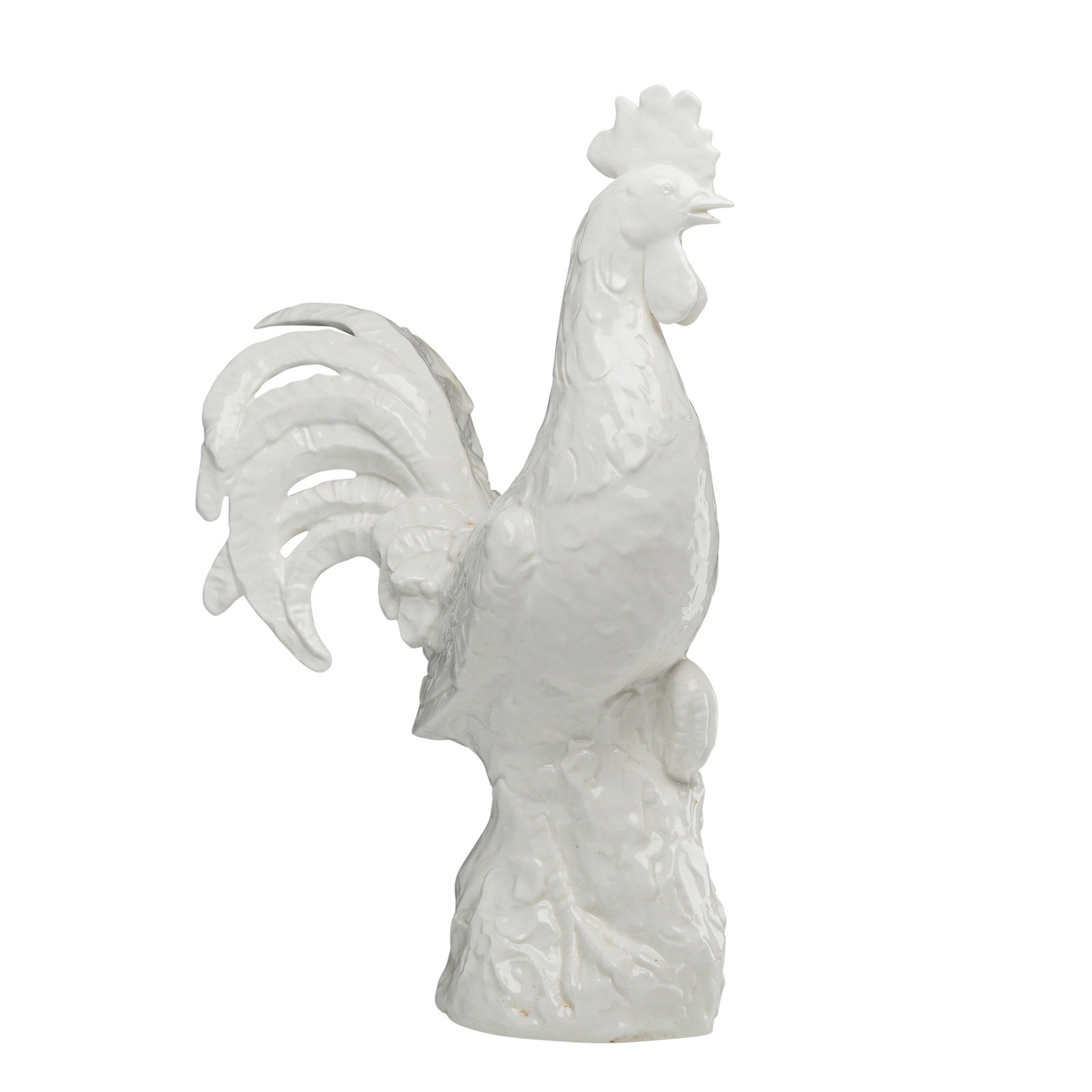 Wedgwood Bone China White Glazed Rooster Sculpture (1 of 3)