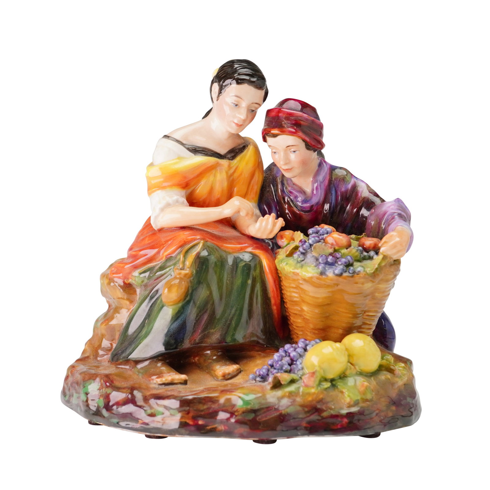 Studio Pottery by Reg Johnson Figurine, Fruit Sellers (1 of 3)