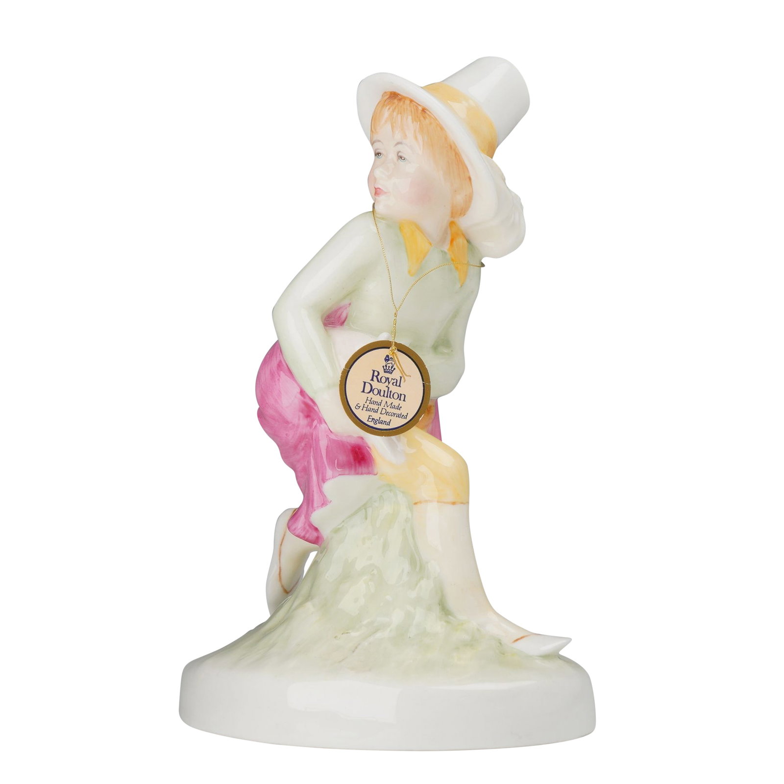 Royal Doulton Porcelain Figurine, Tom, Tom, the Piper's Son HN3032: This glazed bone china figurine, titled Tom, Tom, the Piper's Son, is part of the Royal Doulton Nursery Rhymes Collection. The model, designated HN 3032, depicts the nursery rhyme character in a dynam